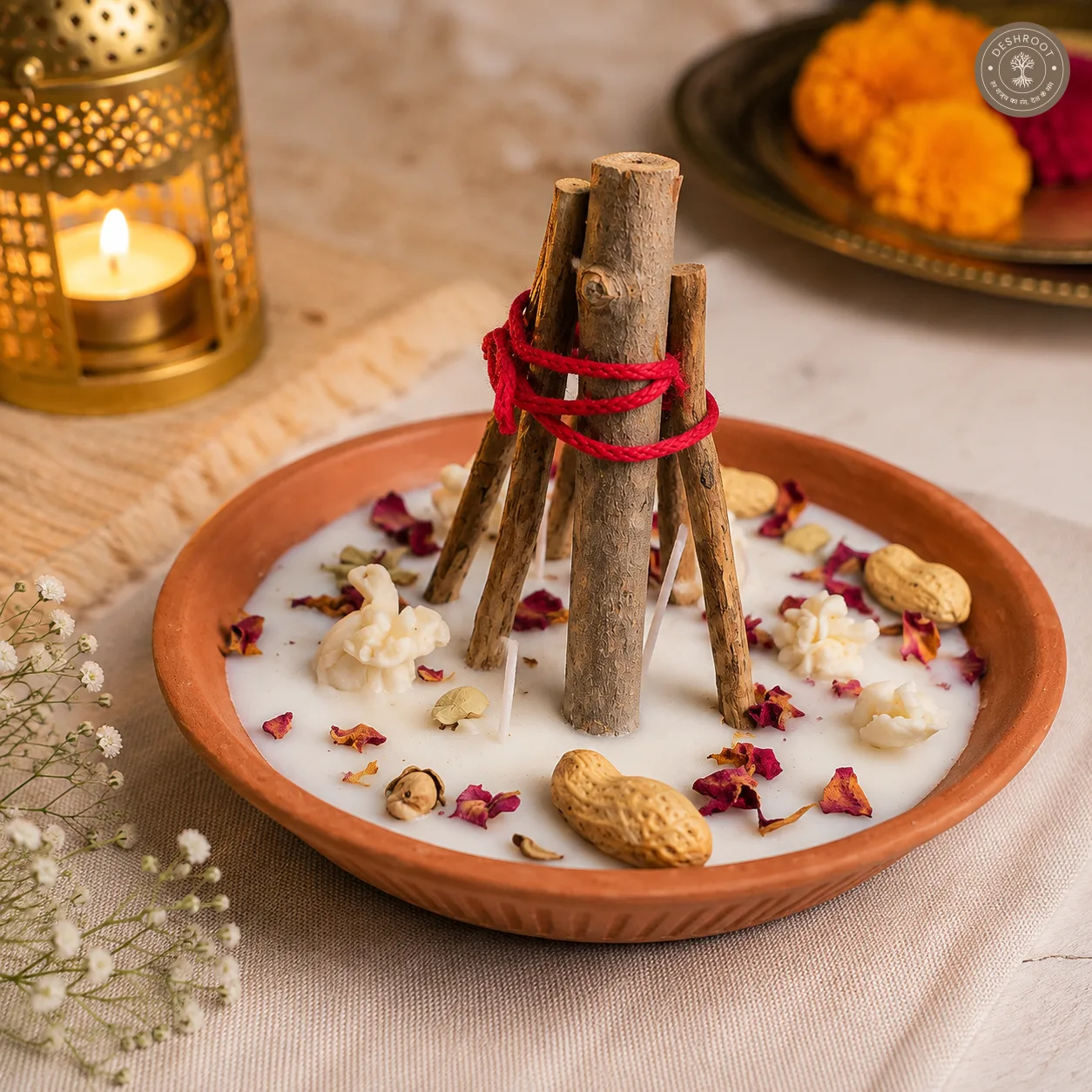 Traditional Lohri Bonfire Candle