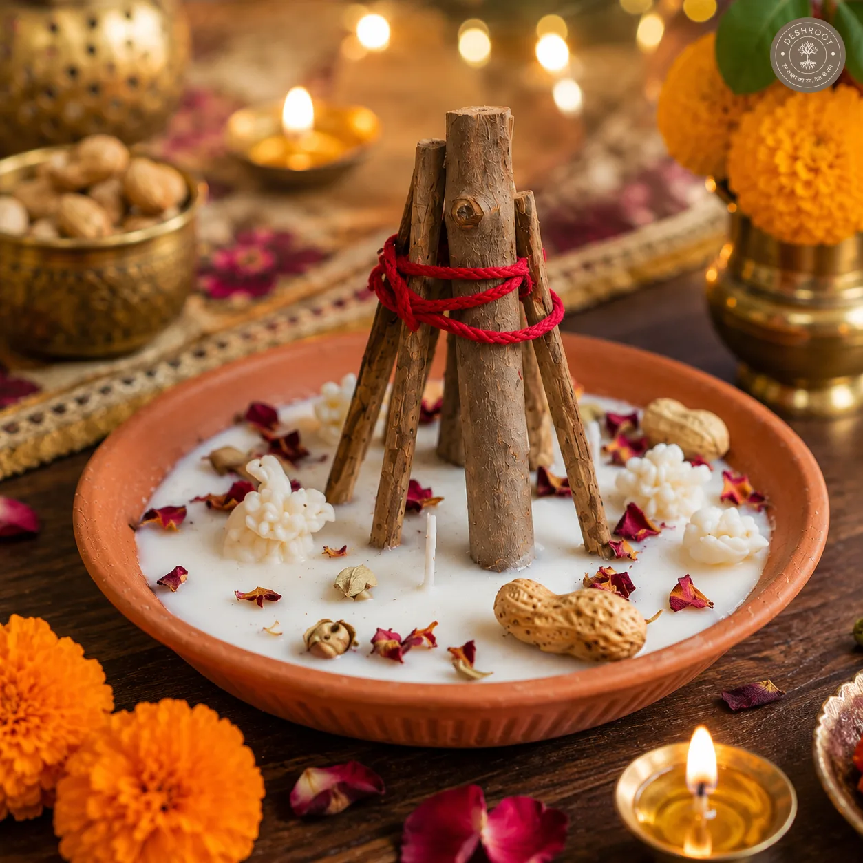 Traditional Lohri Bonfire Candle