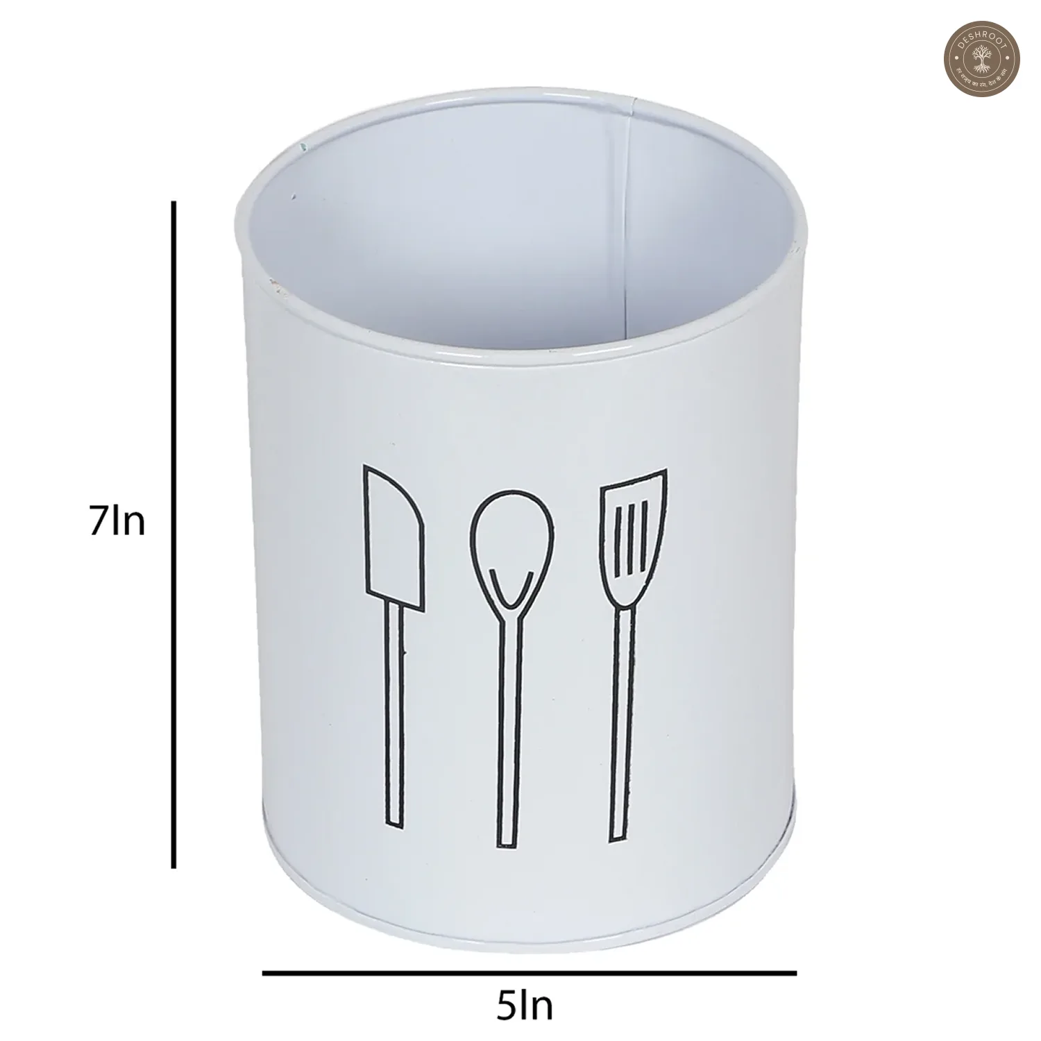 White Cutlery Stand Set of 2