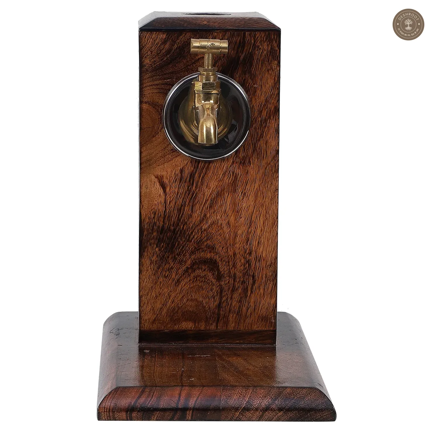 Wood & Brass Scotch Dispenser