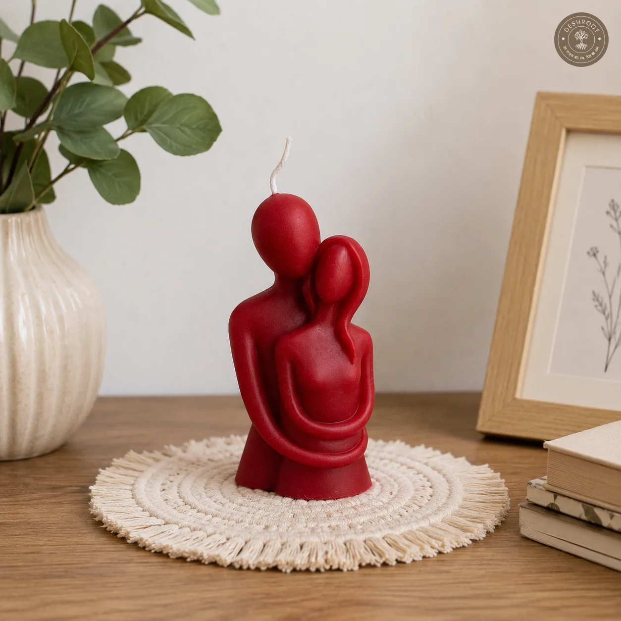 Romantic Couple Cuddle Candle