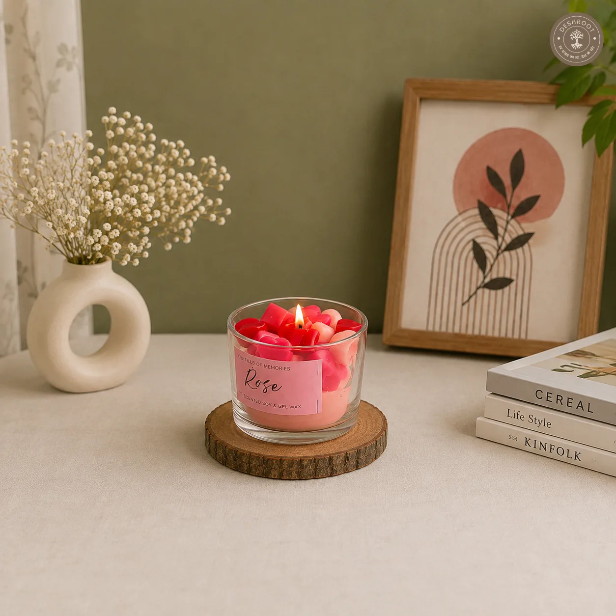 Full of Love Heart Candle