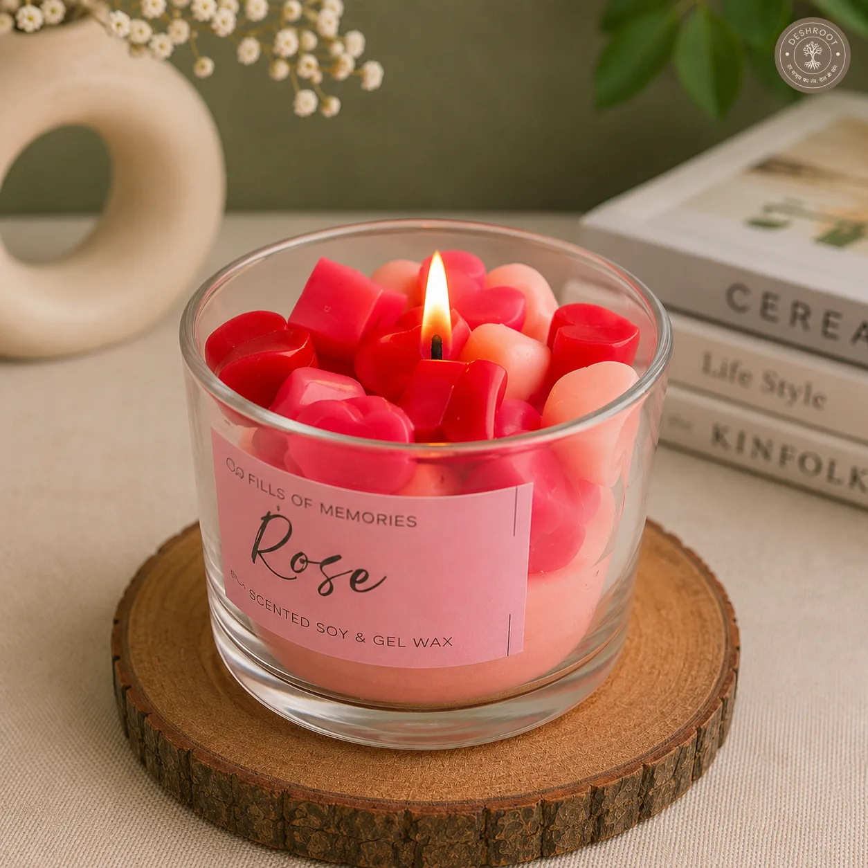 Full of Love Heart Candle