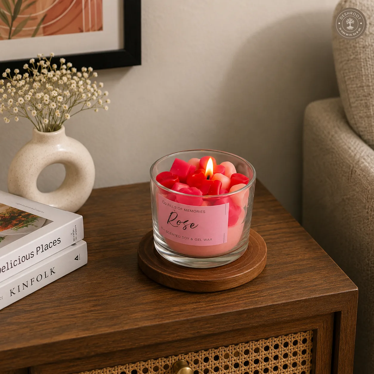 Full of Love Heart Candle