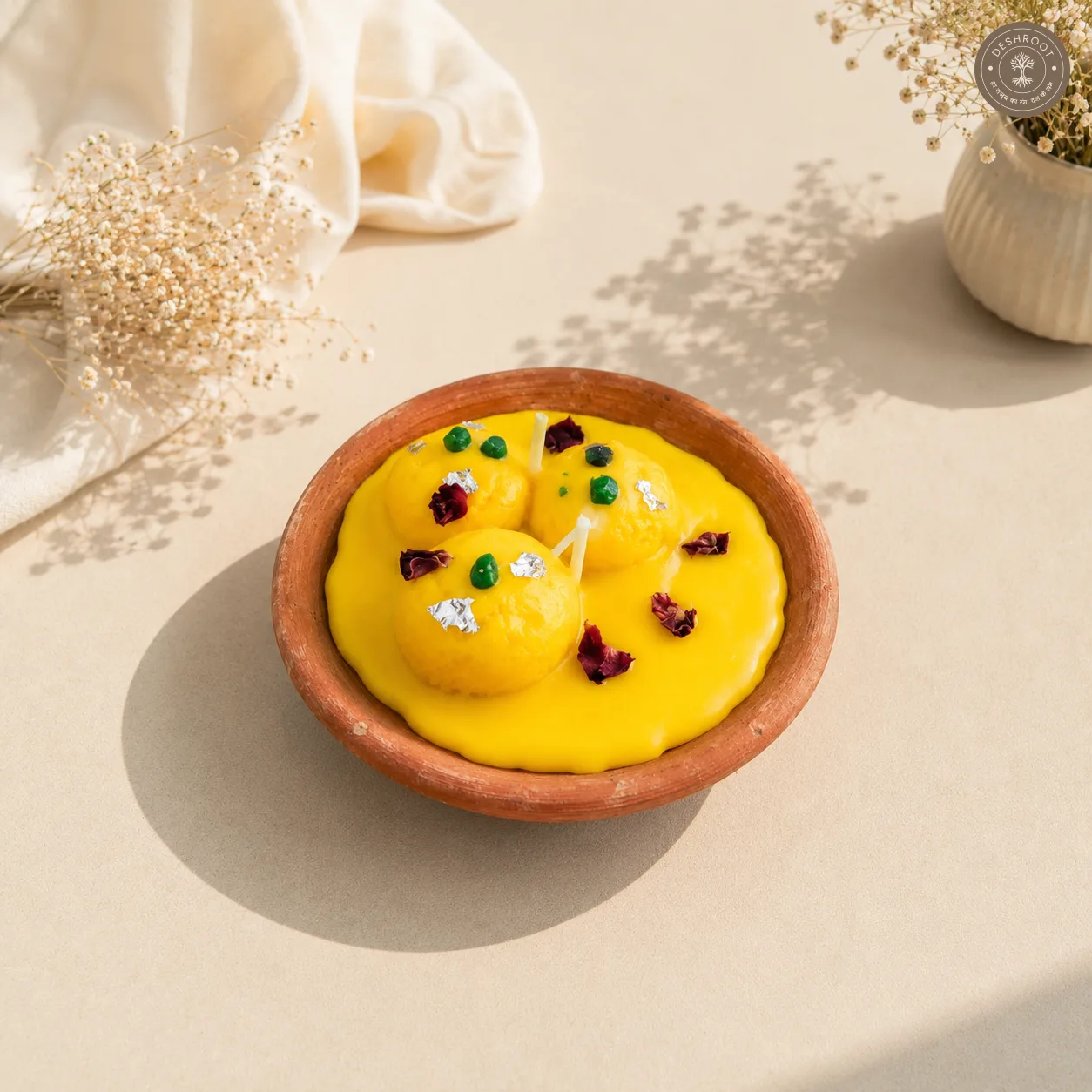 Indian Ras Malai Dessert Candle