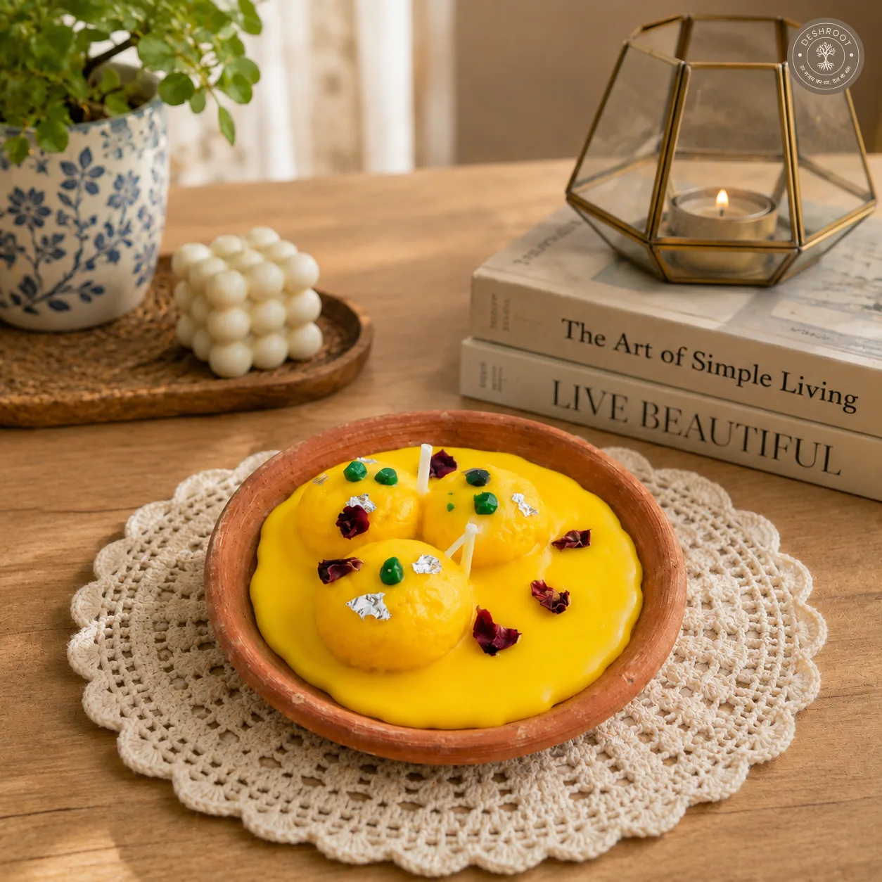 Indian Ras Malai Dessert Candle