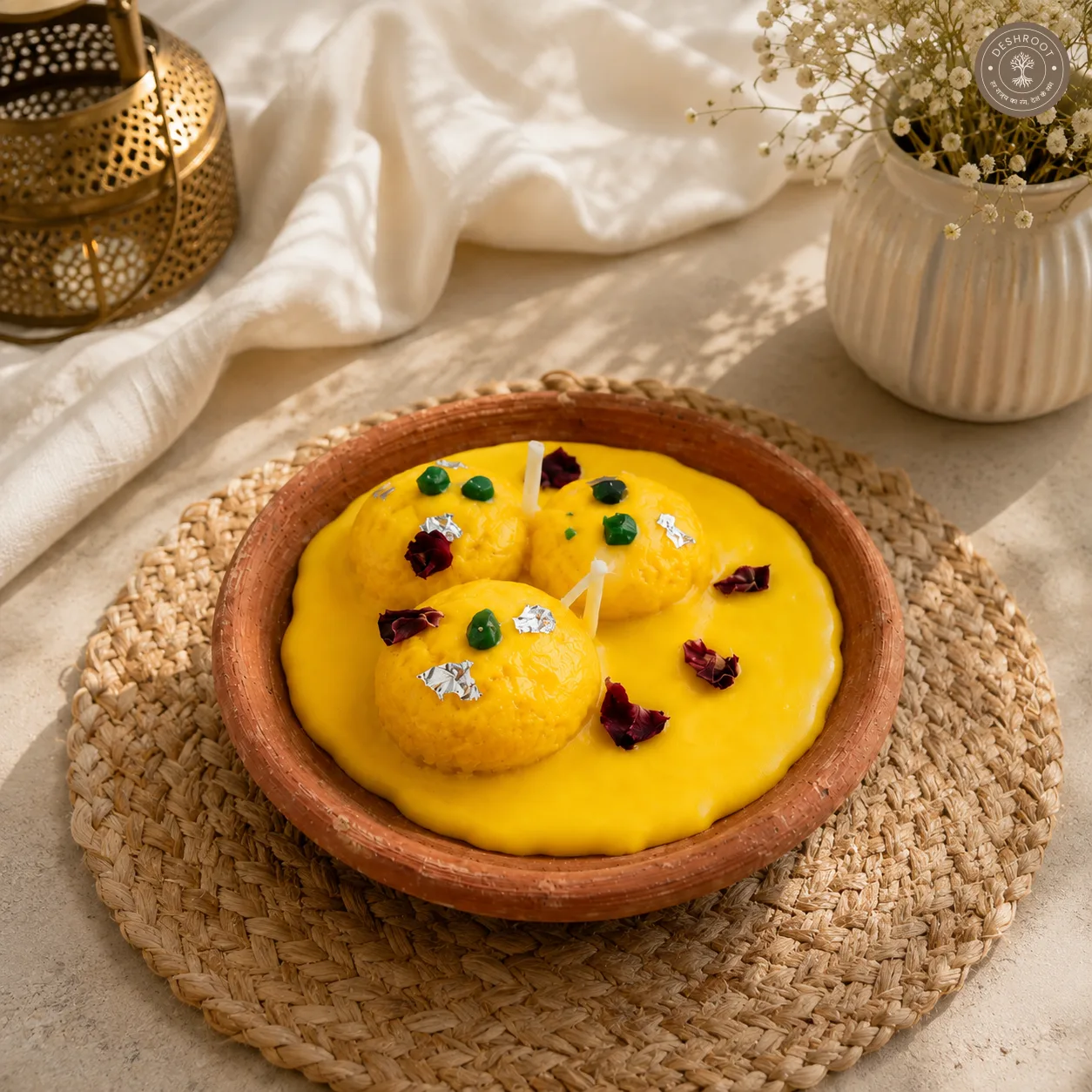Indian Ras Malai Dessert Candle