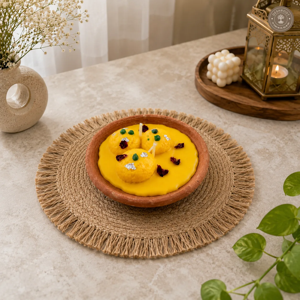 Indian Ras Malai Dessert Candle