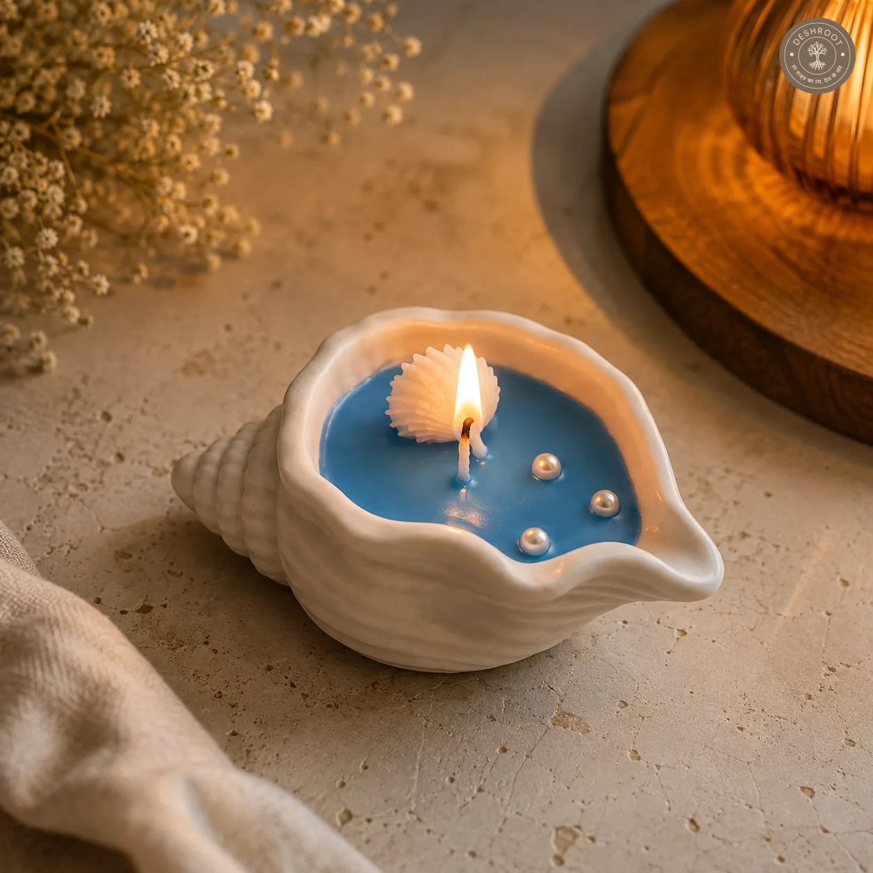 Coastal Shell Beach Candle