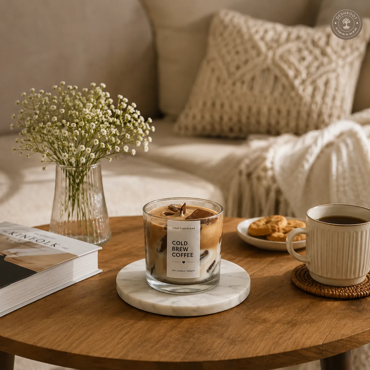 Classic Iced Coffee Dessert Candle