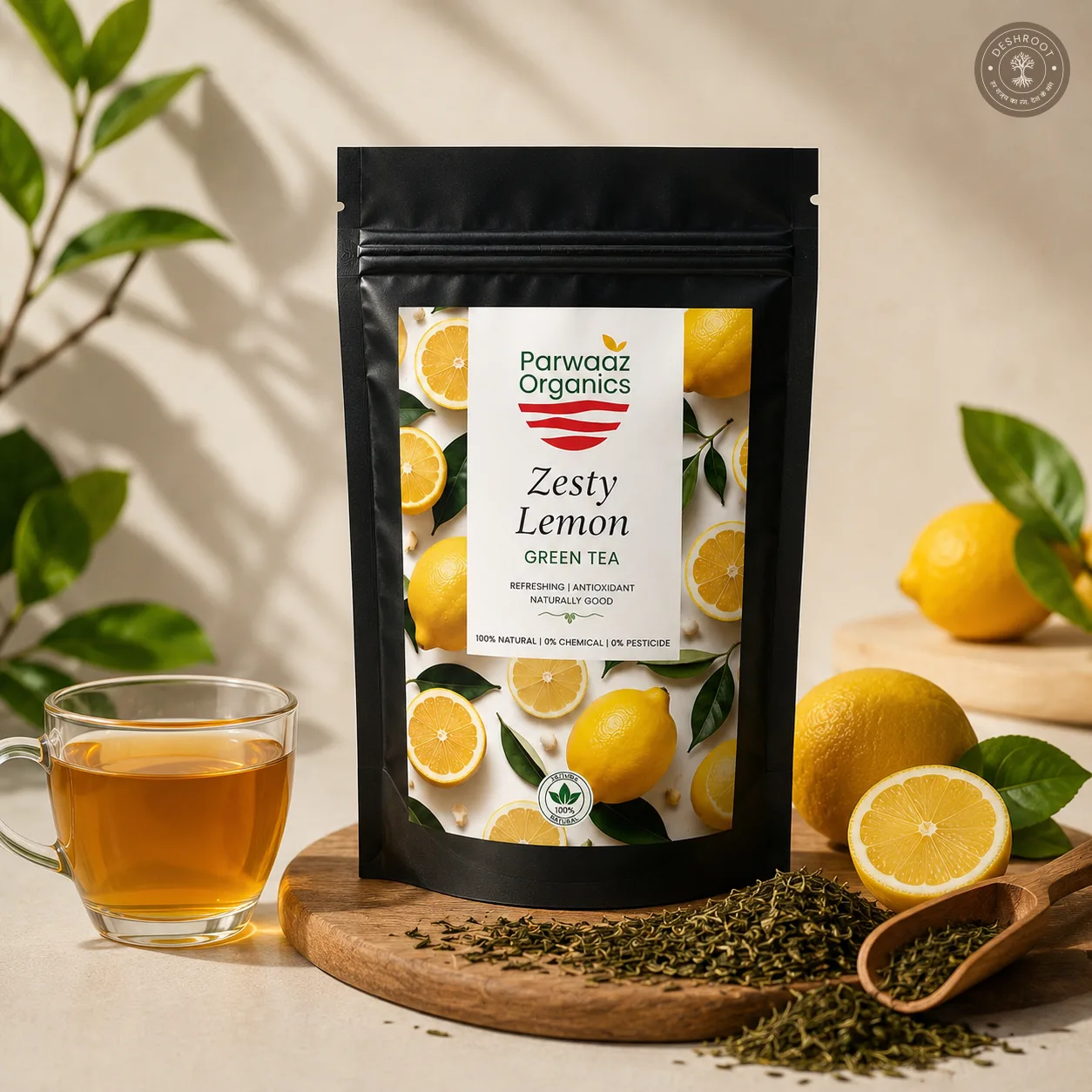 Zesty Lemon Green Tea