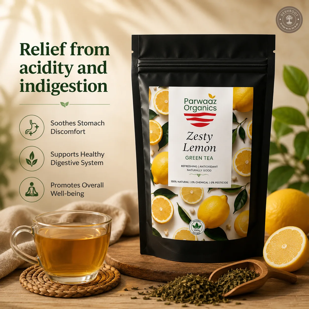 Zesty Lemon Green Tea