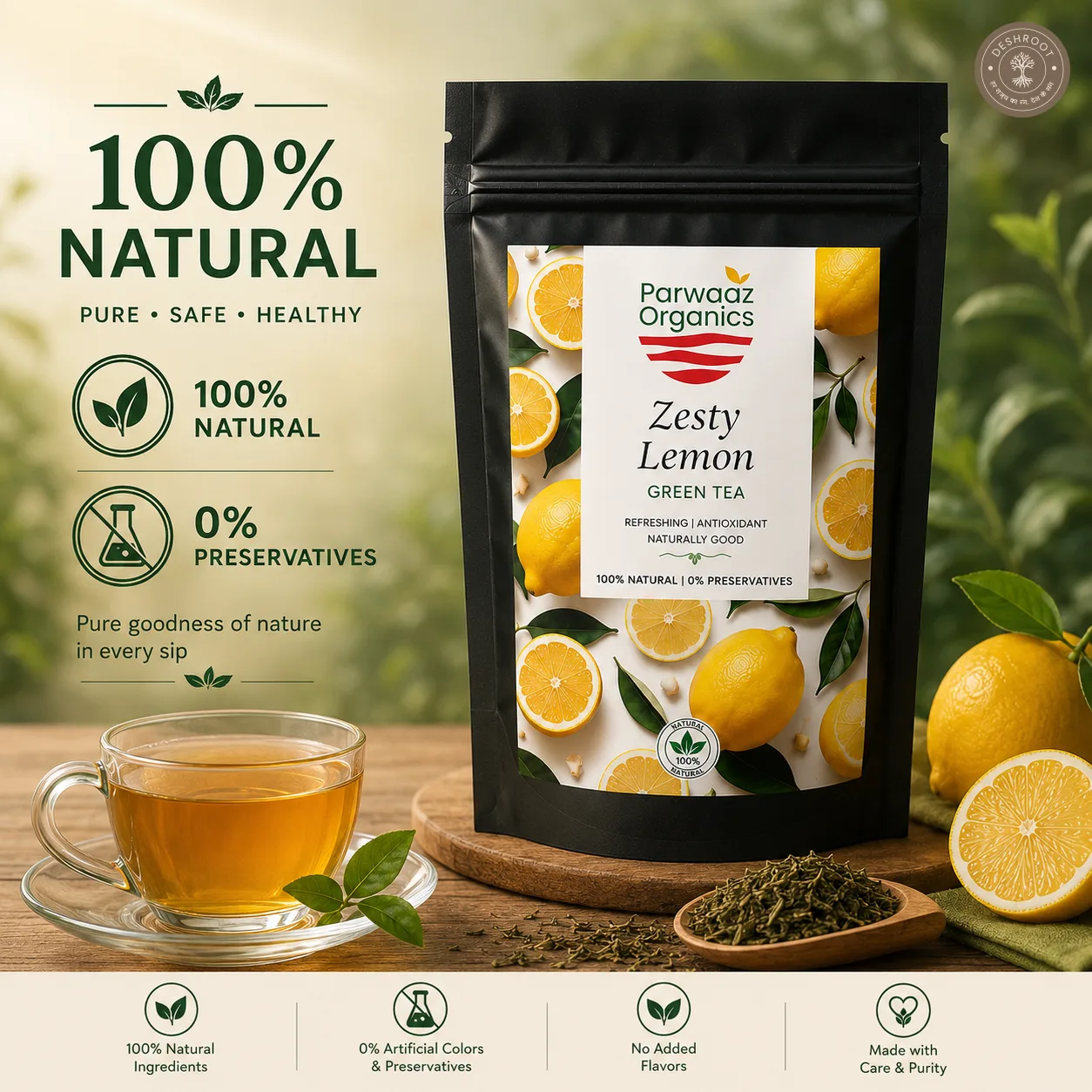 Zesty Lemon Green Tea