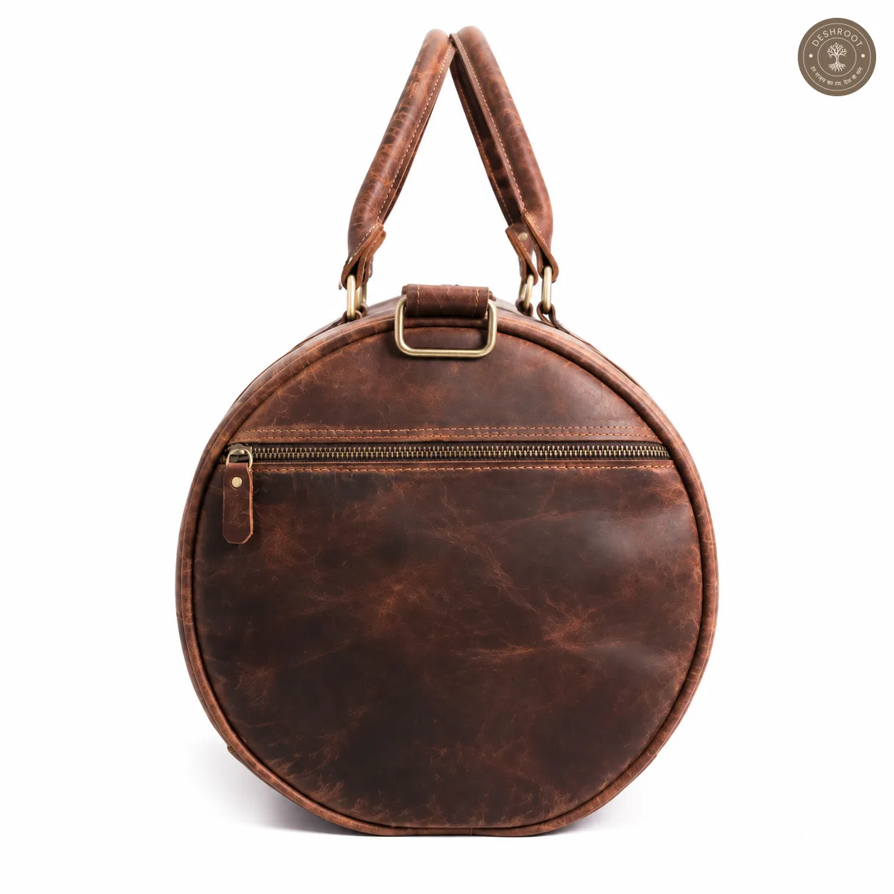 The Ranger Full-Grain Leather Duffle Bag – Cylindrical Travel & Weekender Bag