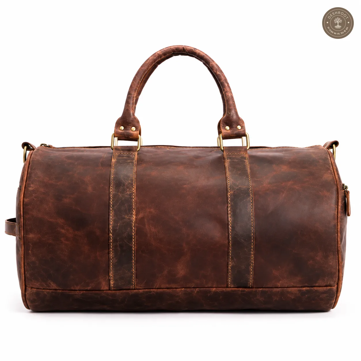 The Ranger Full-Grain Leather Duffle Bag – Cylindrical Travel & Weekender Bag