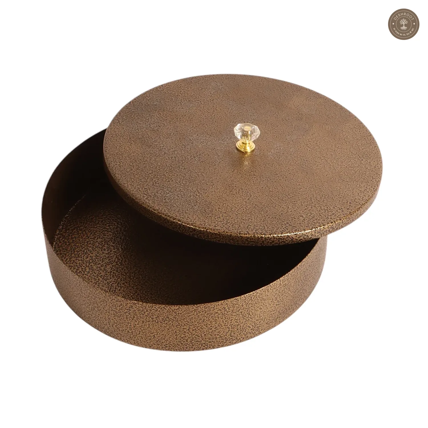 Copper Textured Dry Fruit Box With Lid