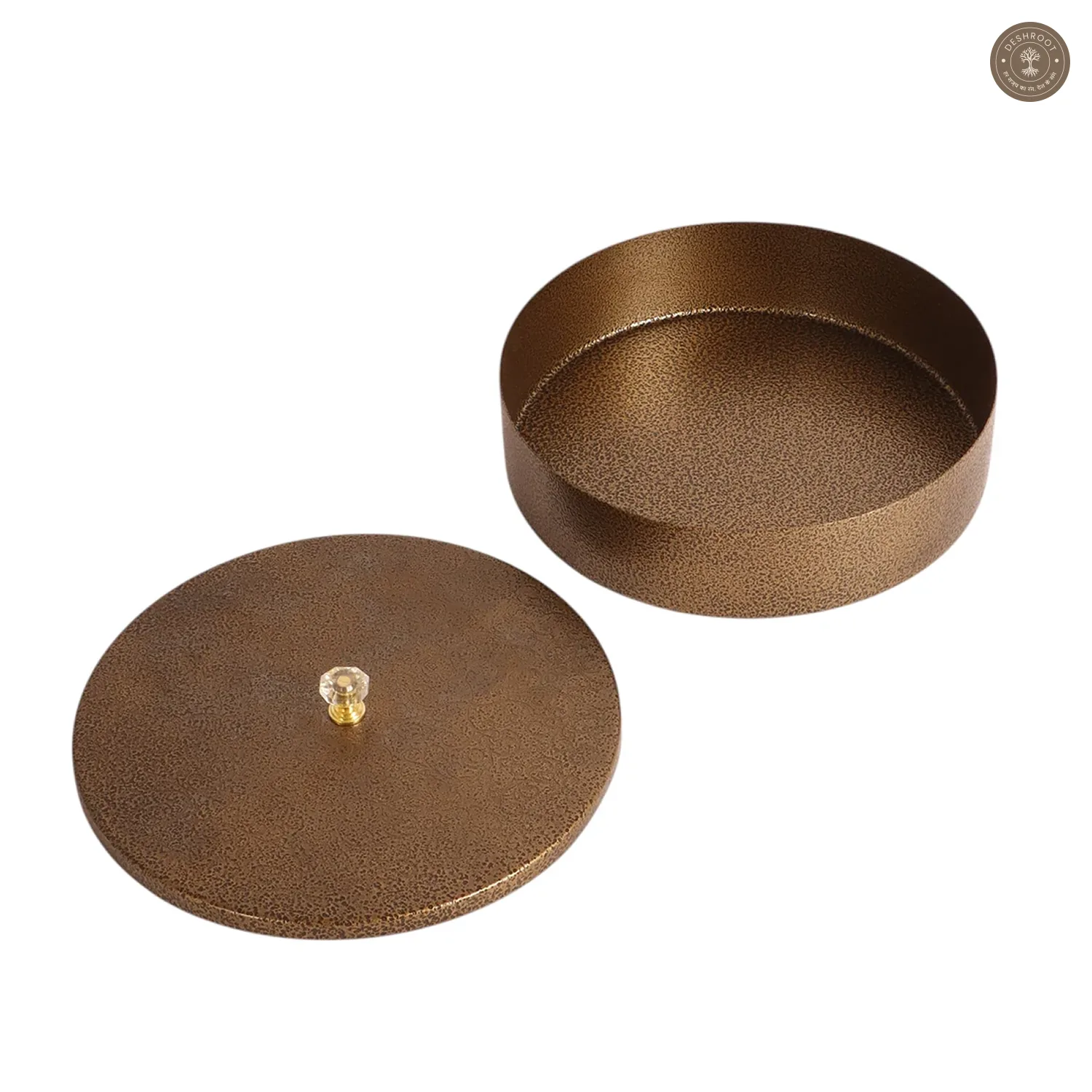 Copper Textured Dry Fruit Box With Lid