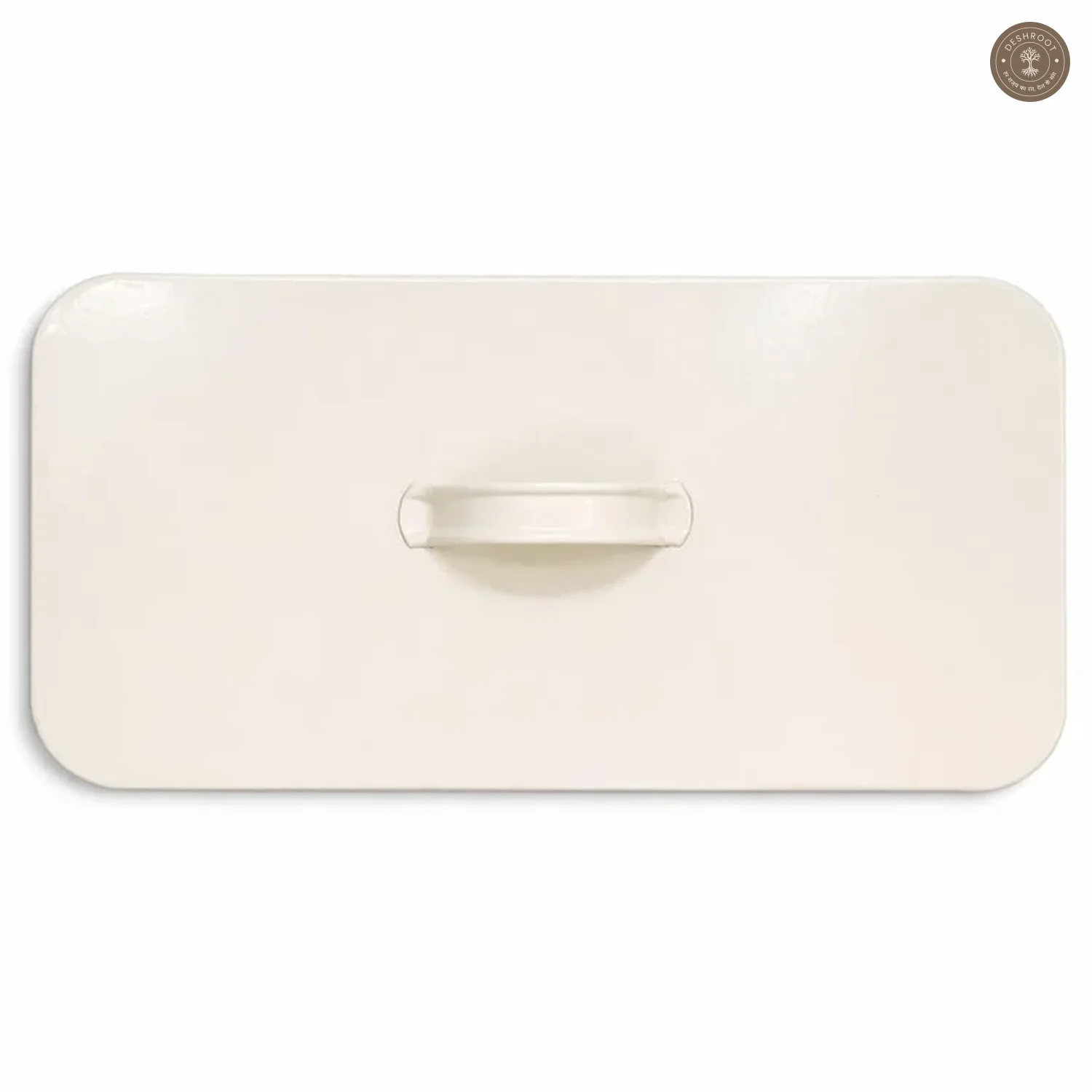Galvanized Biege Rectangular Bread Box