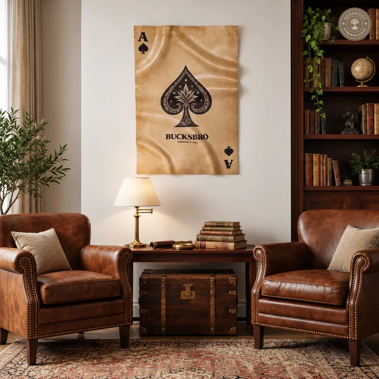 The Ace - Luxury Ace of Spades Playing Card Wall Art for Home & Office Décor