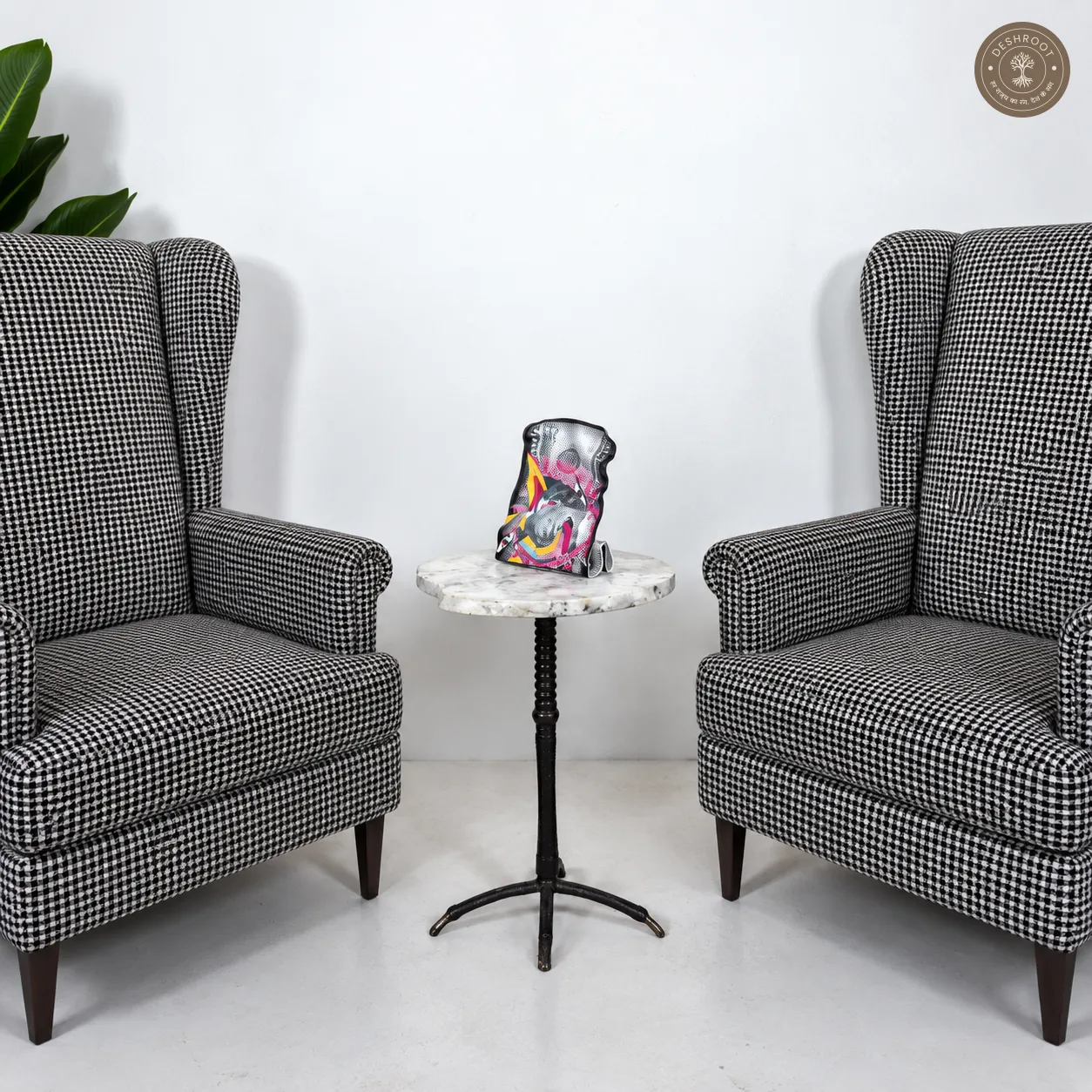 Blinded by the Bucks Tabletop Art | Modern Money-Inspired Statement Desk Décor