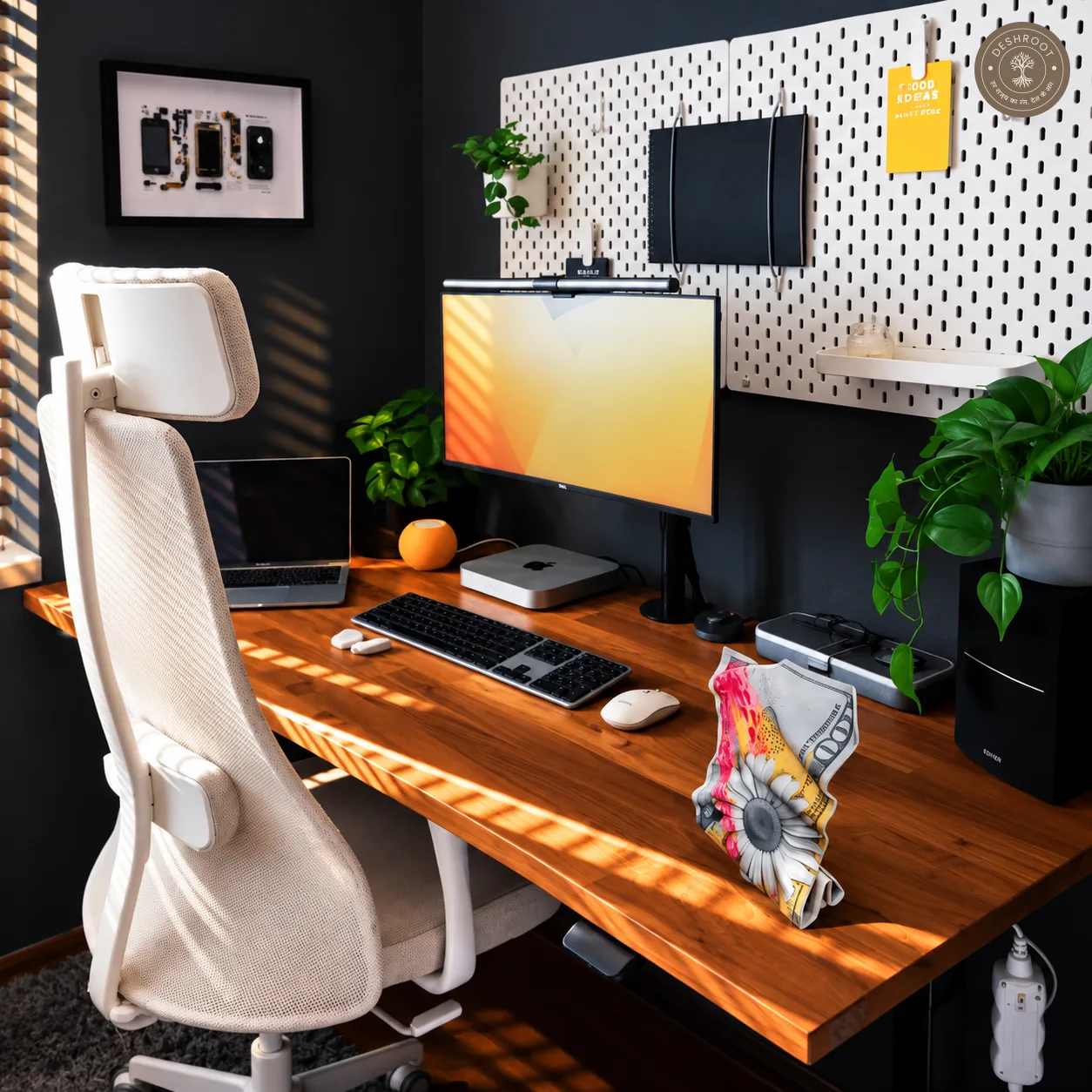 Bloom and Boom Tabletop Art - Artistic Money-Inspired Statement Décor for Desk & Home