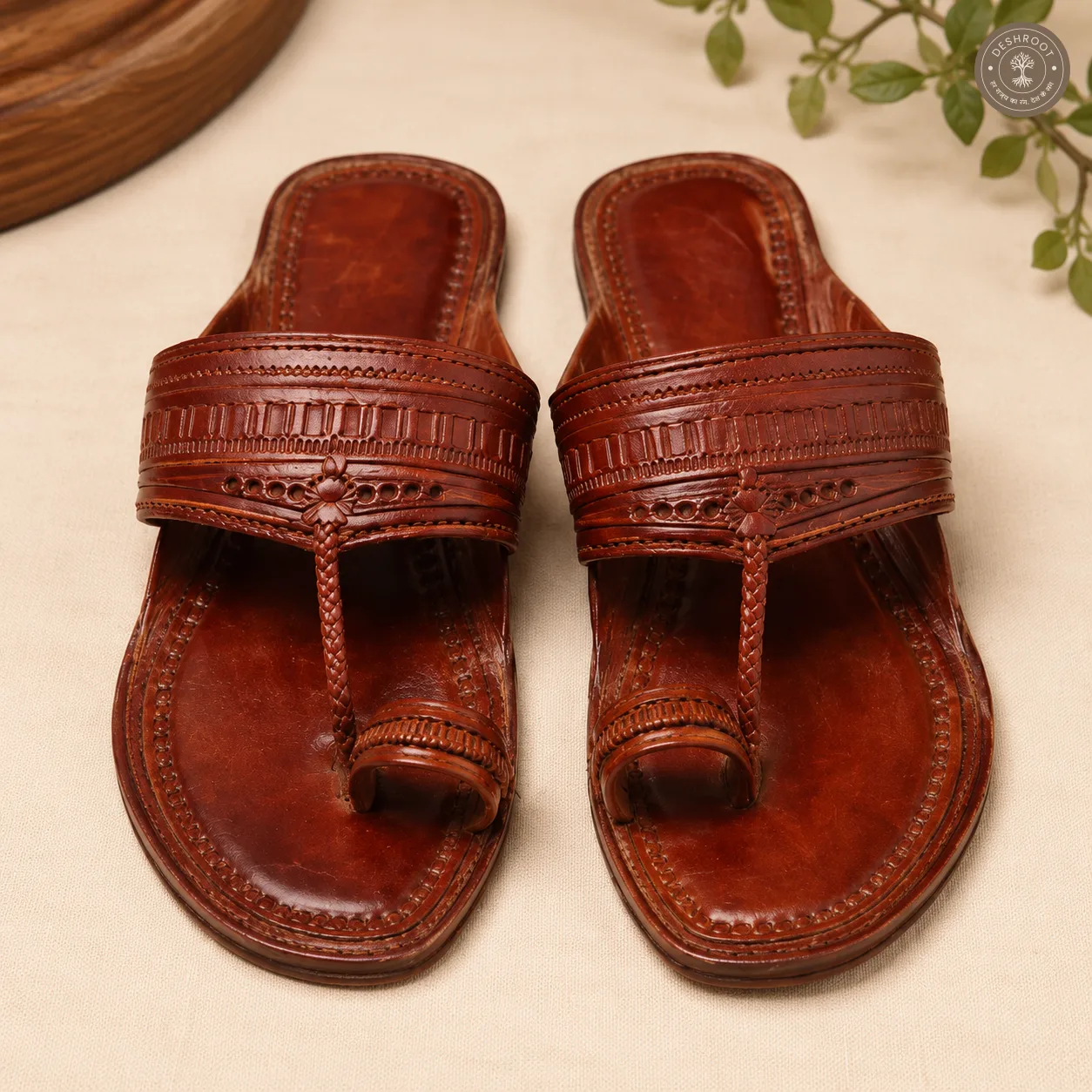 Original Handmade Kolhapuri Leather Chappal for Men