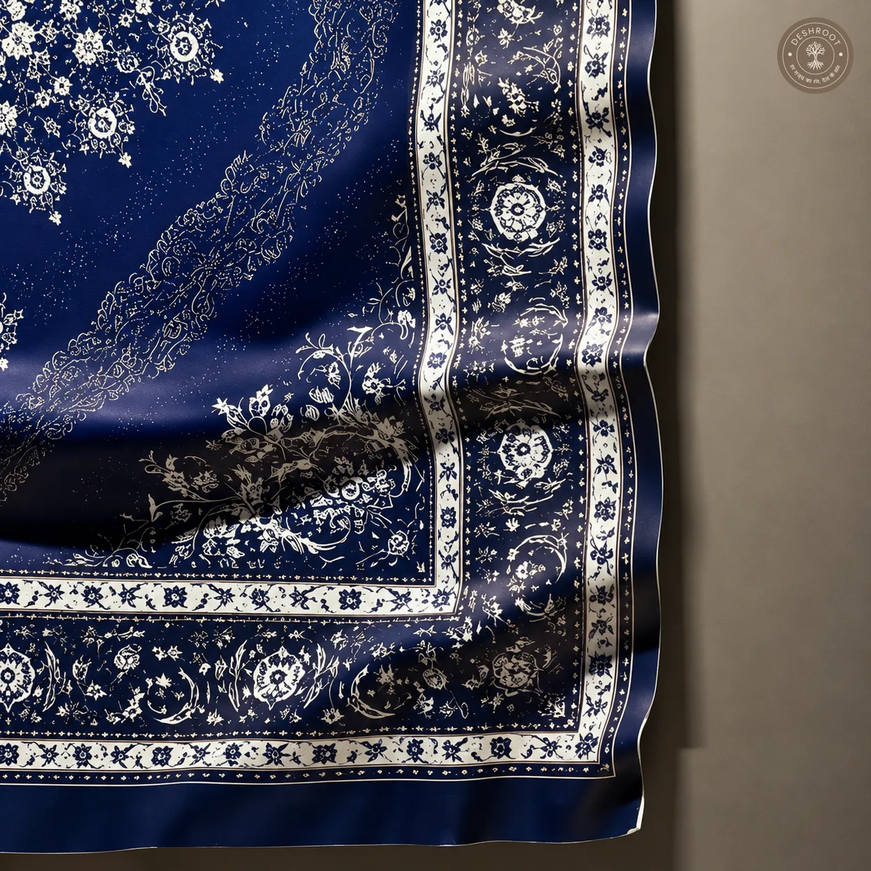 The Ghost - Luxury Navy Persian Carpet Wall Art | Premium Statement Décor