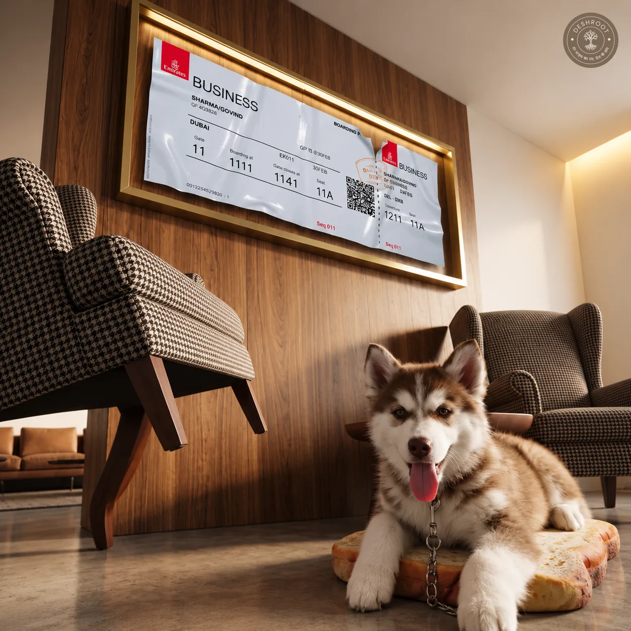 The Emirates - Luxury Boarding Pass Wall Art | Aviation & Travel Décor