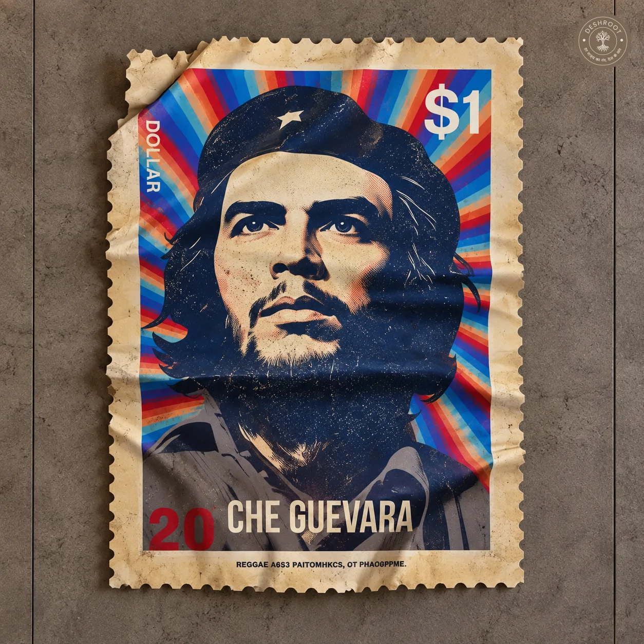 The Revolutionary - Che Guevara Stamp Wall Art | Iconic Cultural Décor