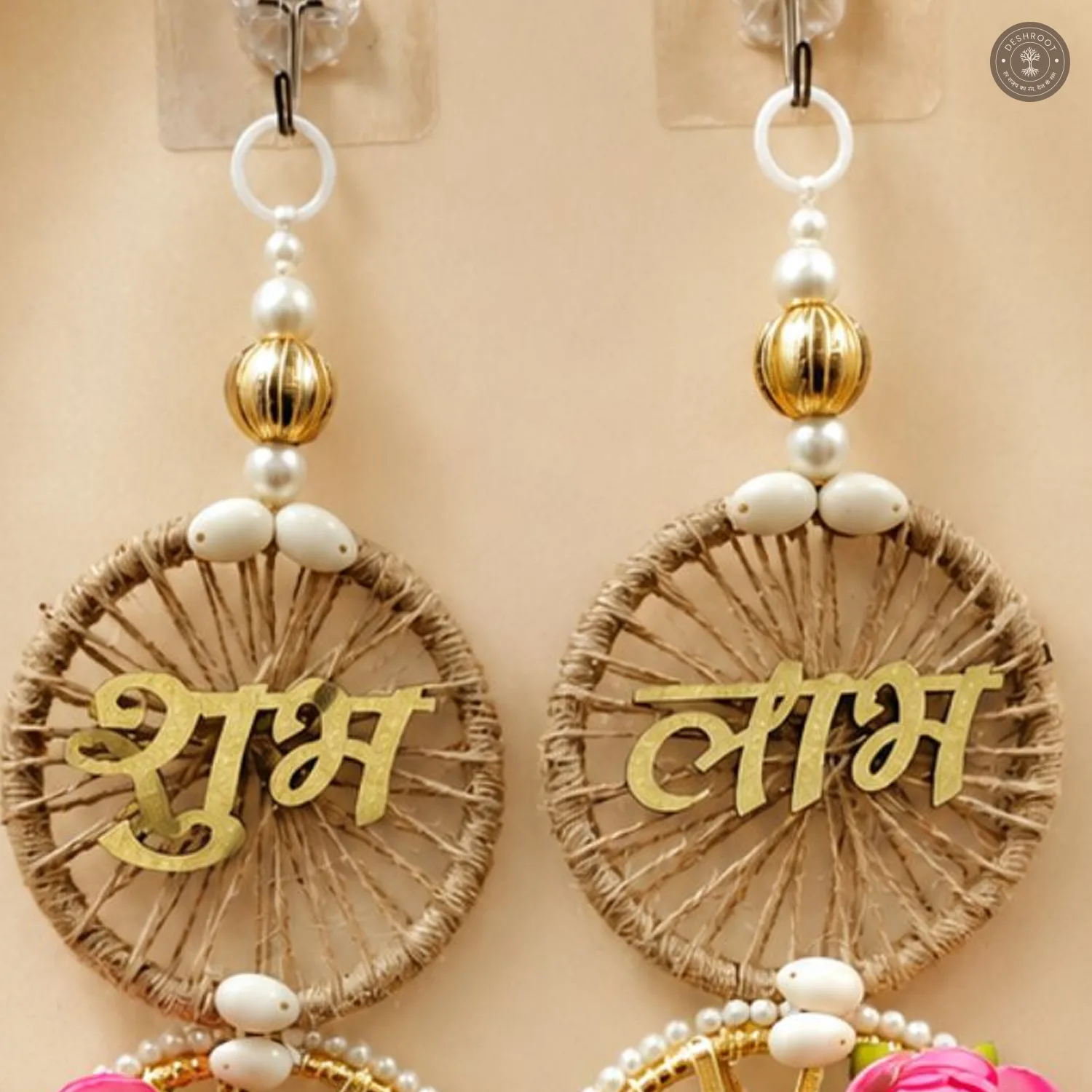 Traditional Shubh Labh Kaudi Wall Hanging