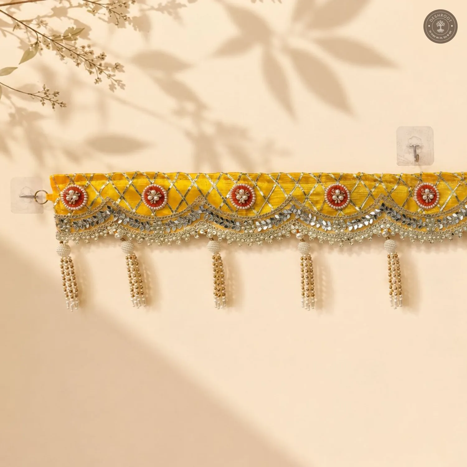 Royal Yellow & Gold Embellished Bandhanwar