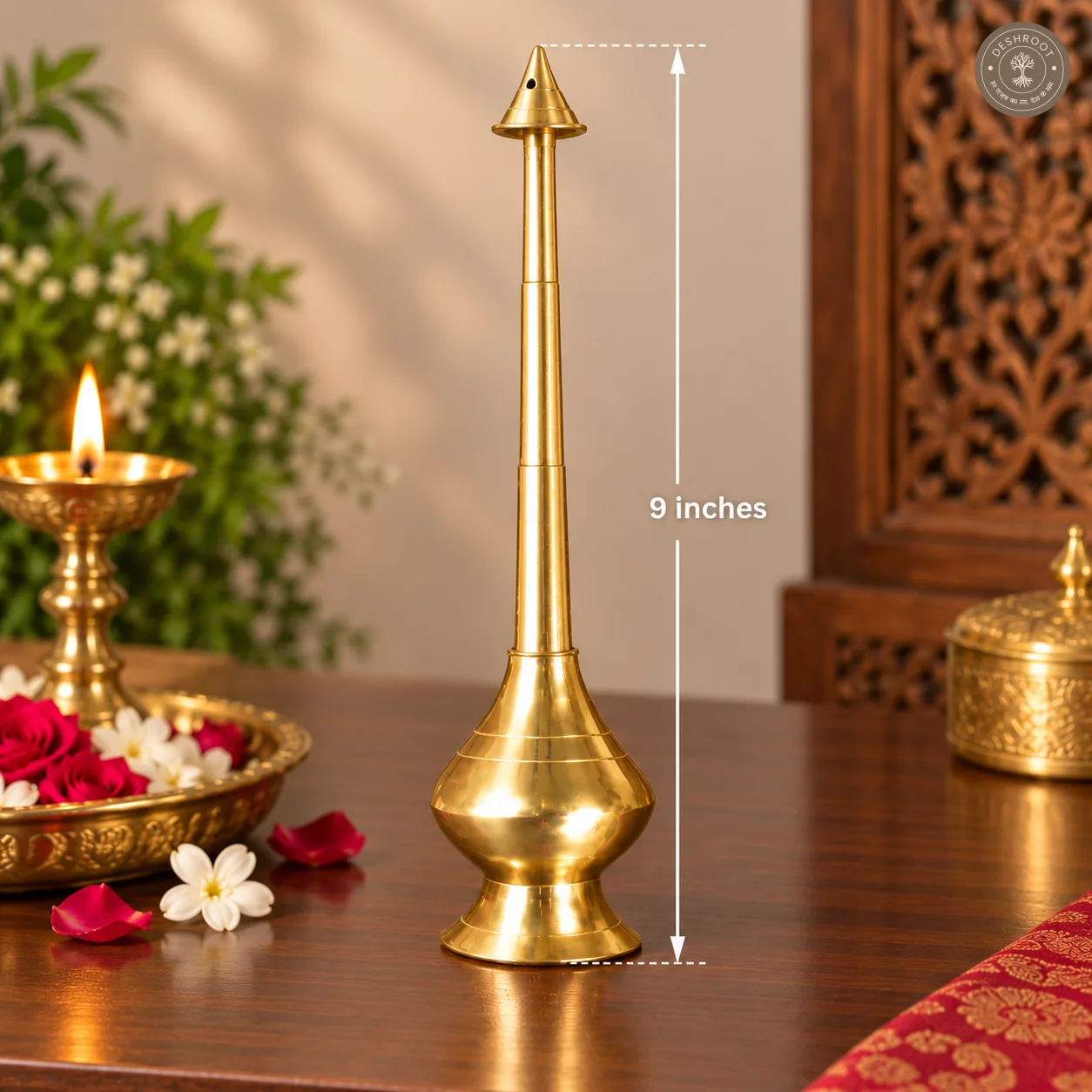 Traditional Brass Gulab Pash – Decorative Rose Water Sprinkler