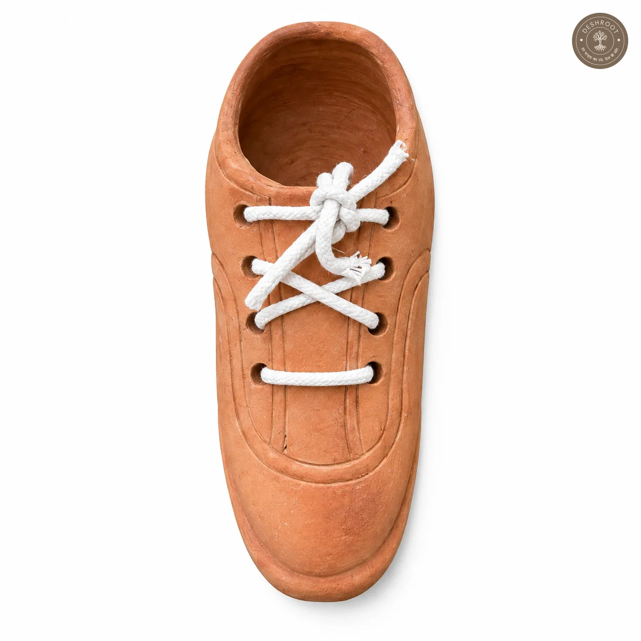 Terracotta Shoe Planter Set of 2 – Handcrafted Clay Shoe-Shaped Planters for Unique Home & Garden Décor
