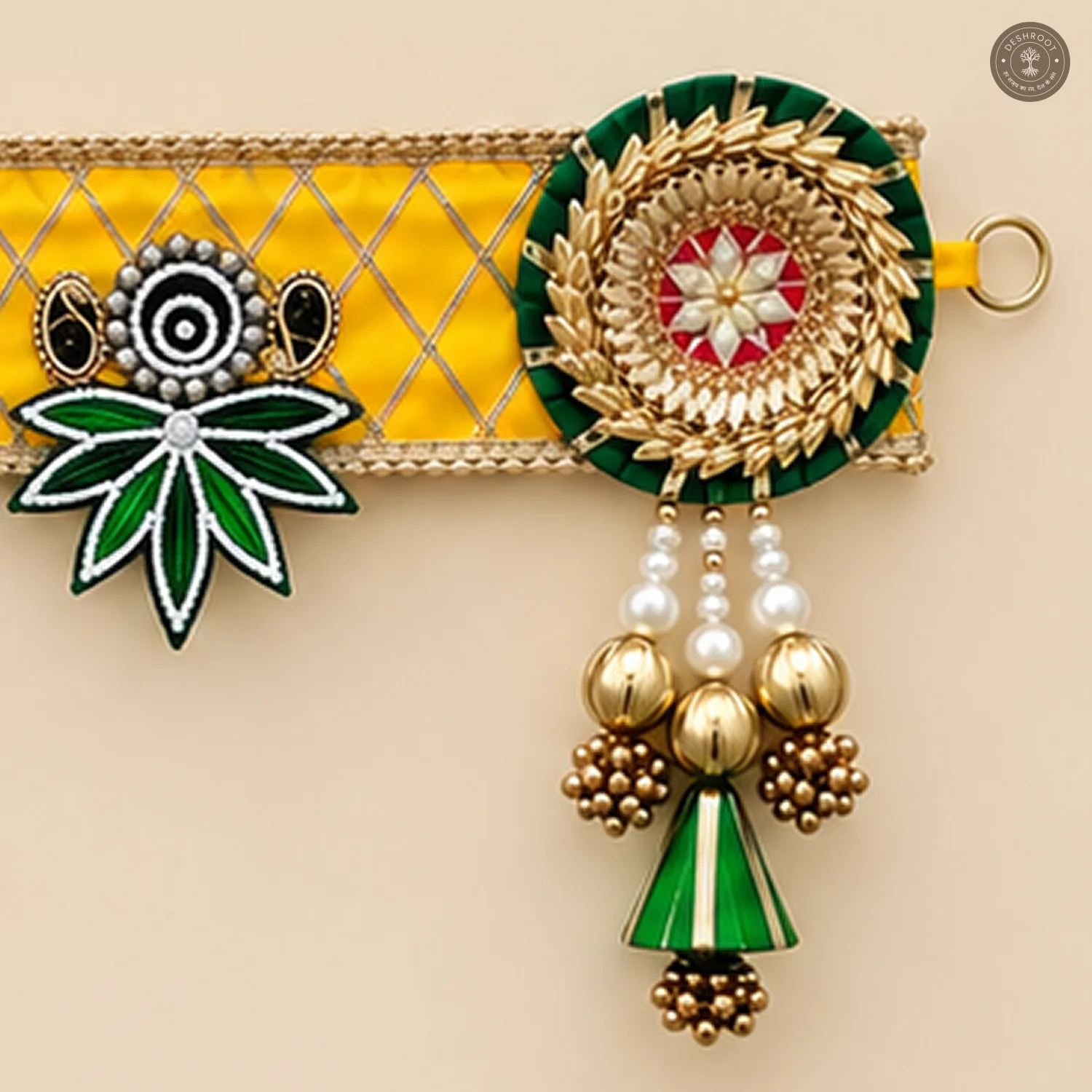 Traditional Yellow & Green Bandhanwar