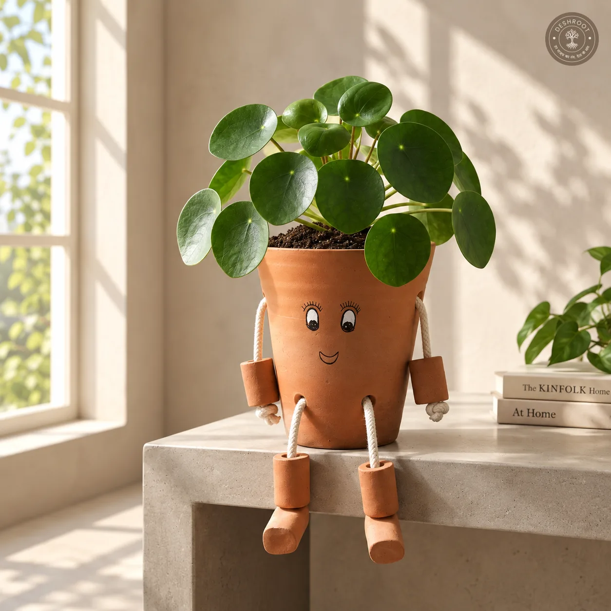 Terracotta Smiley Planter