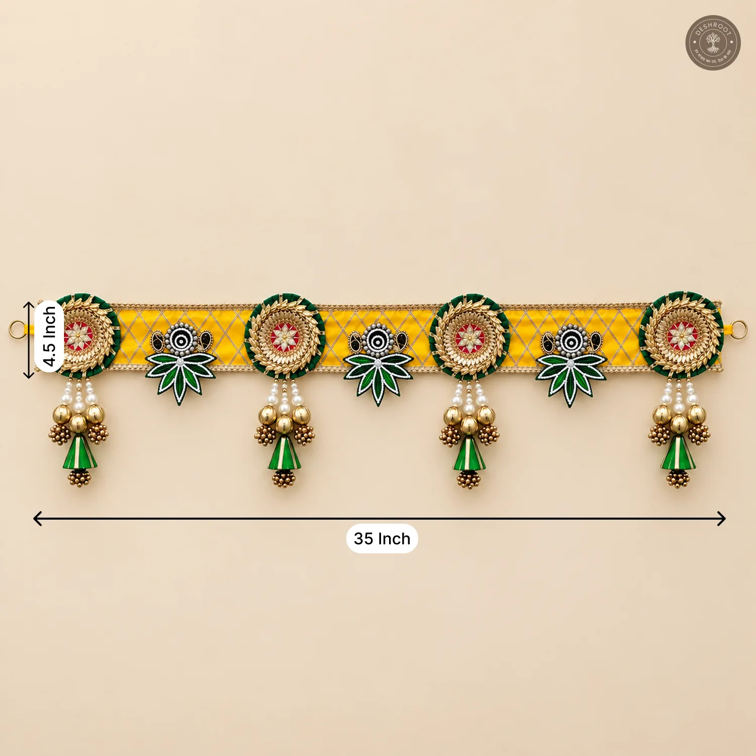 Traditional Yellow & Green Bandhanwar