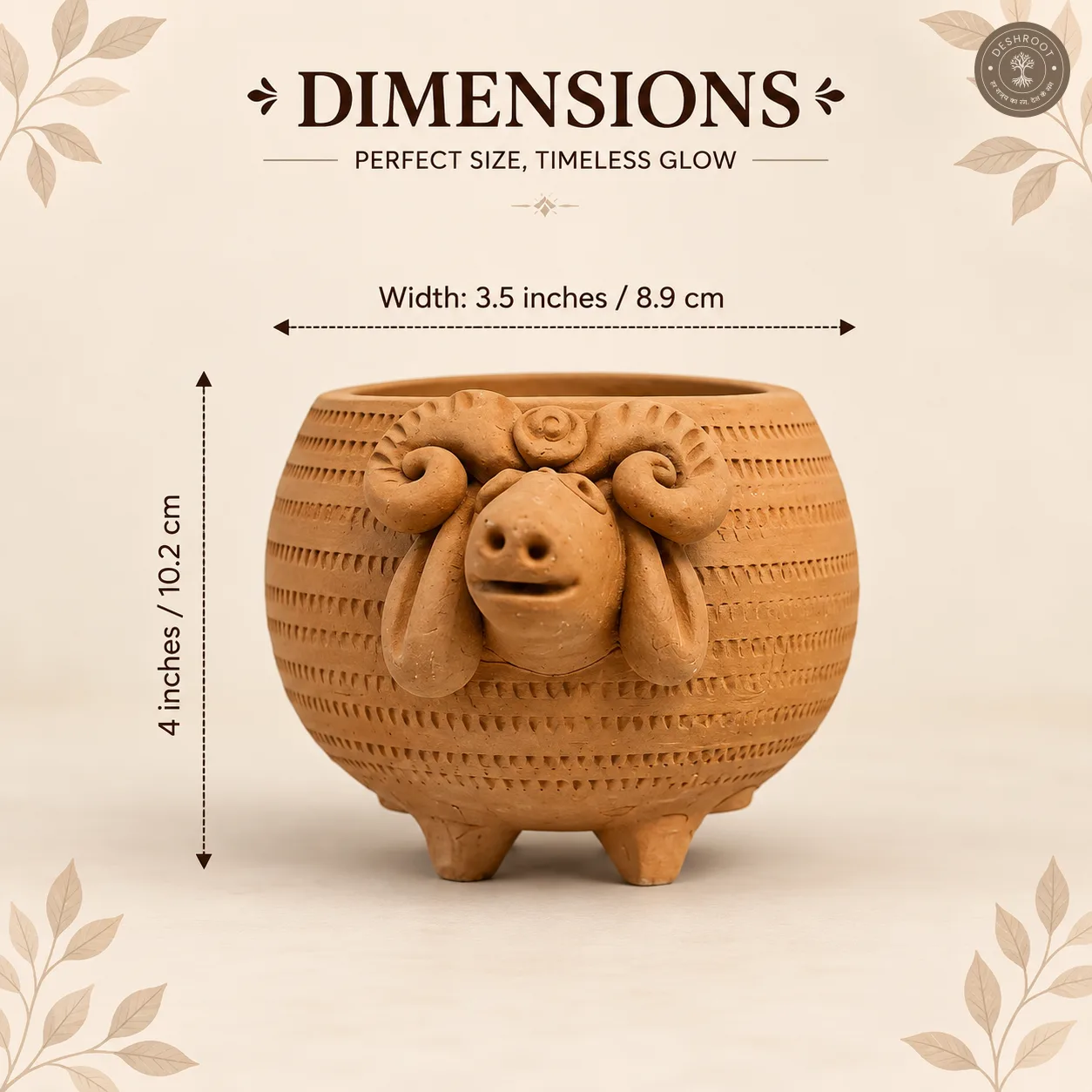 Terracotta Sheep Planter Set of 2