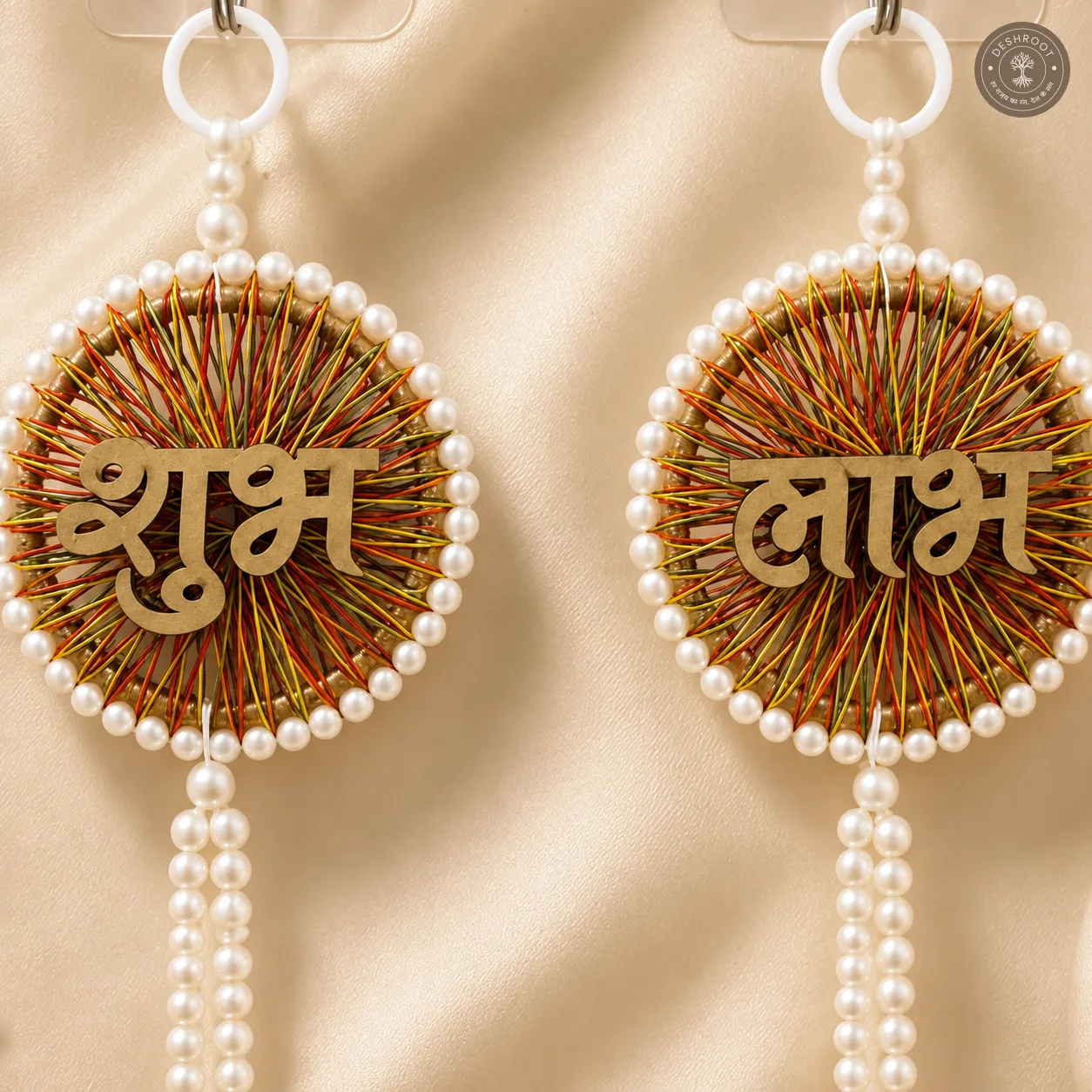 Shubh Labh Pearl Wall Hanging