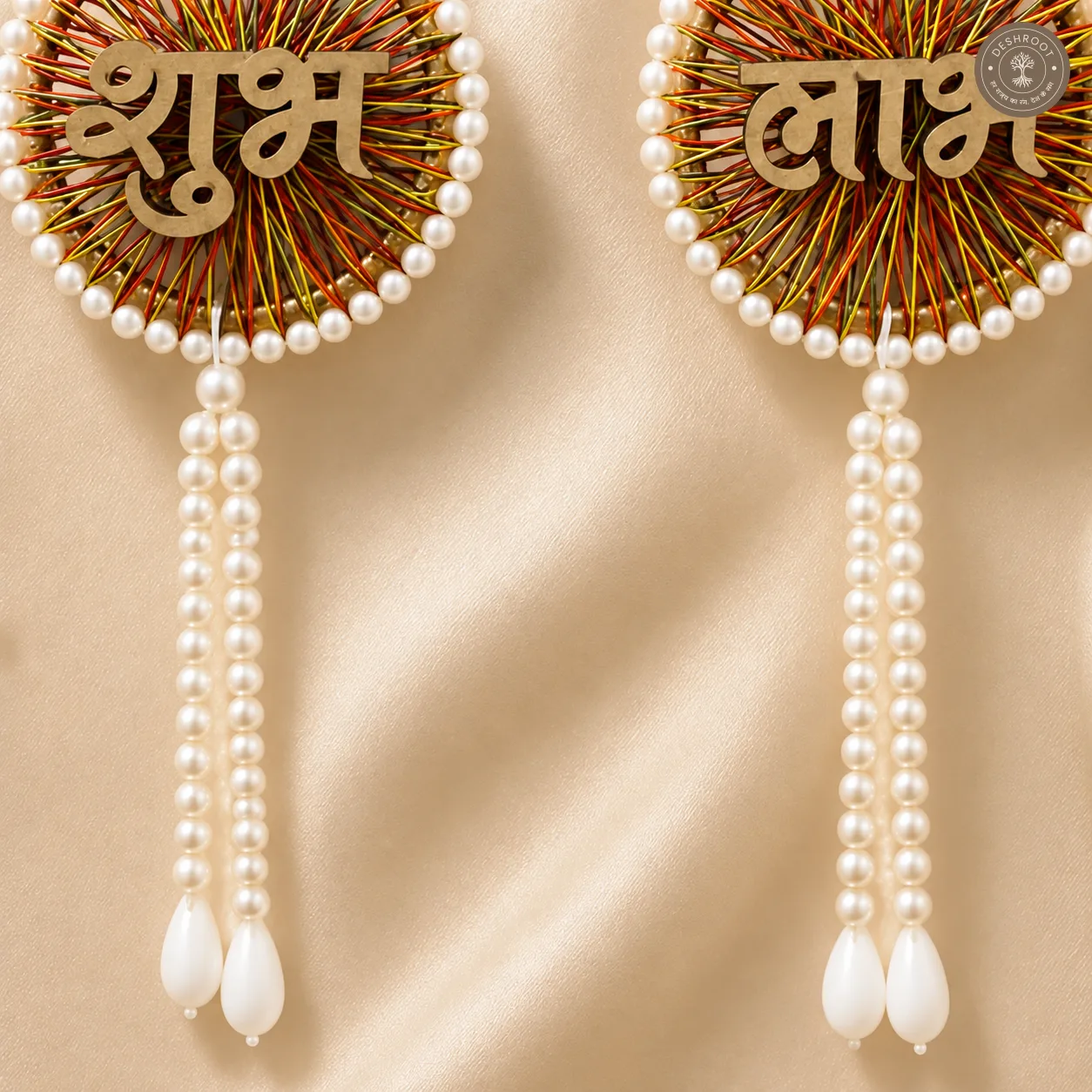 Shubh Labh Pearl Wall Hanging