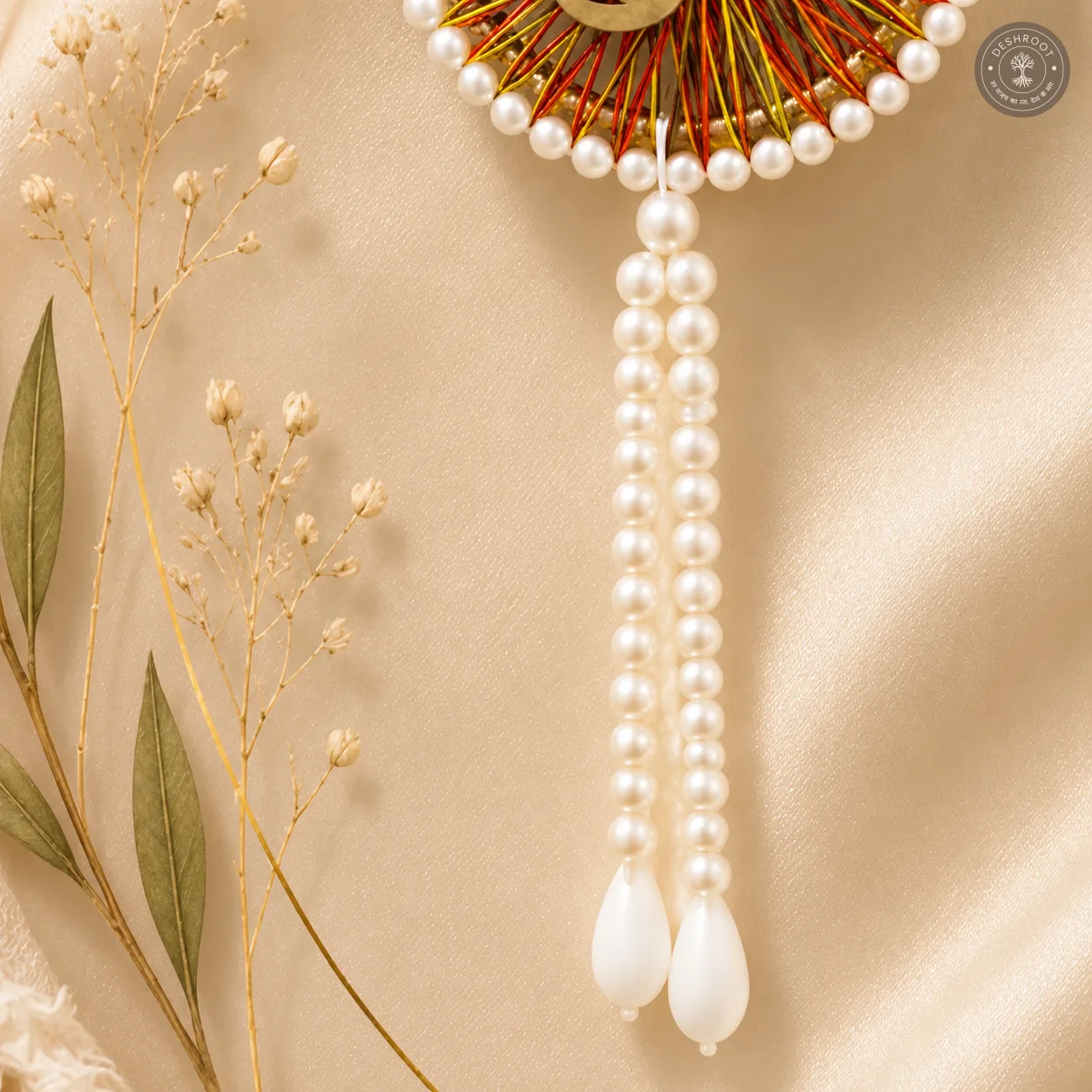 Shubh Labh Pearl Wall Hanging