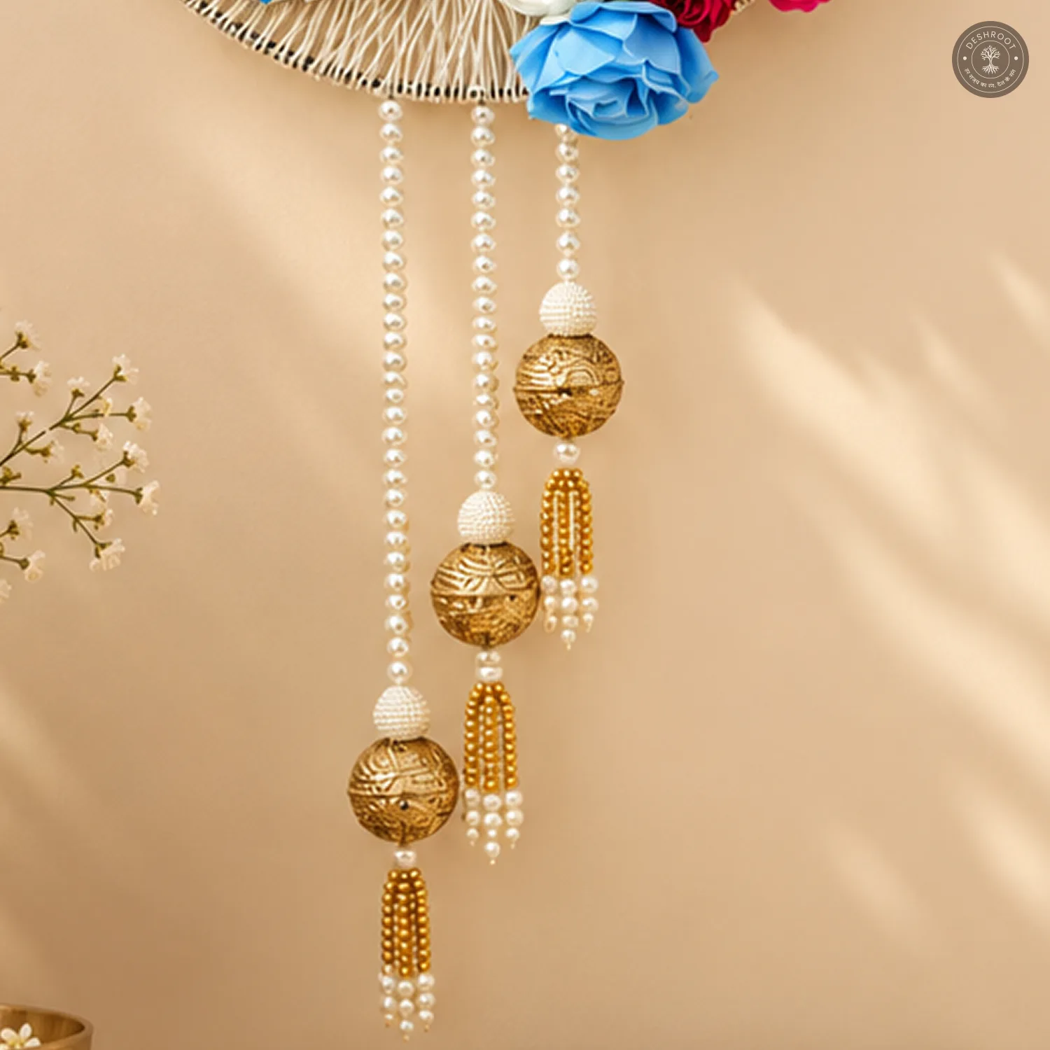 Elegant Peacock Flower Wall Decor