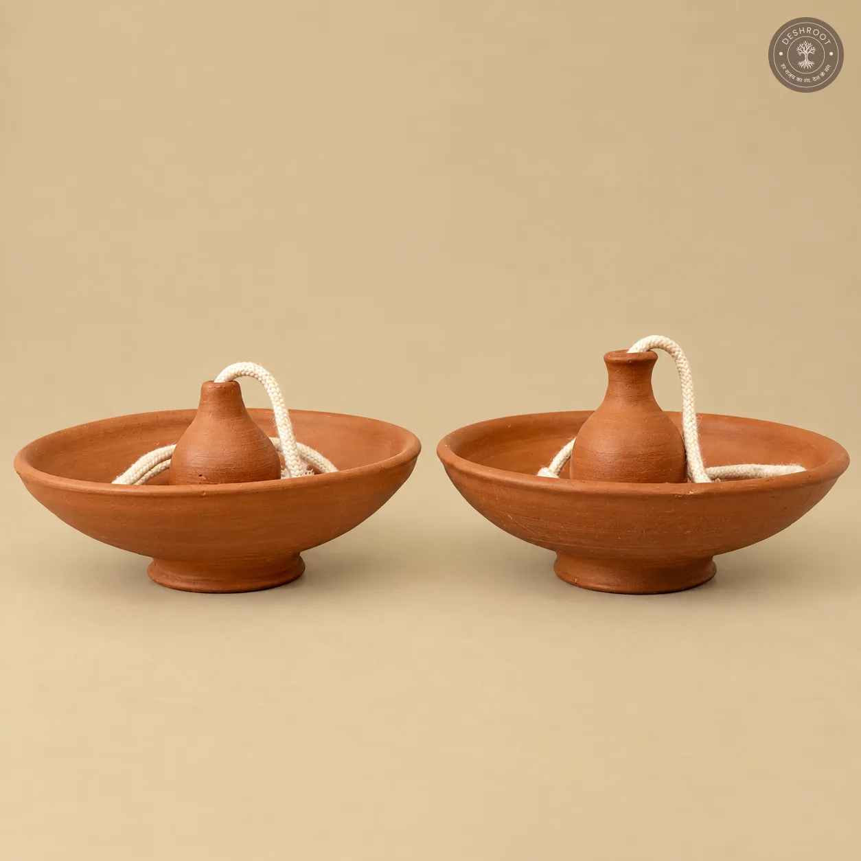 Terracotta Bird Feeder Pair
