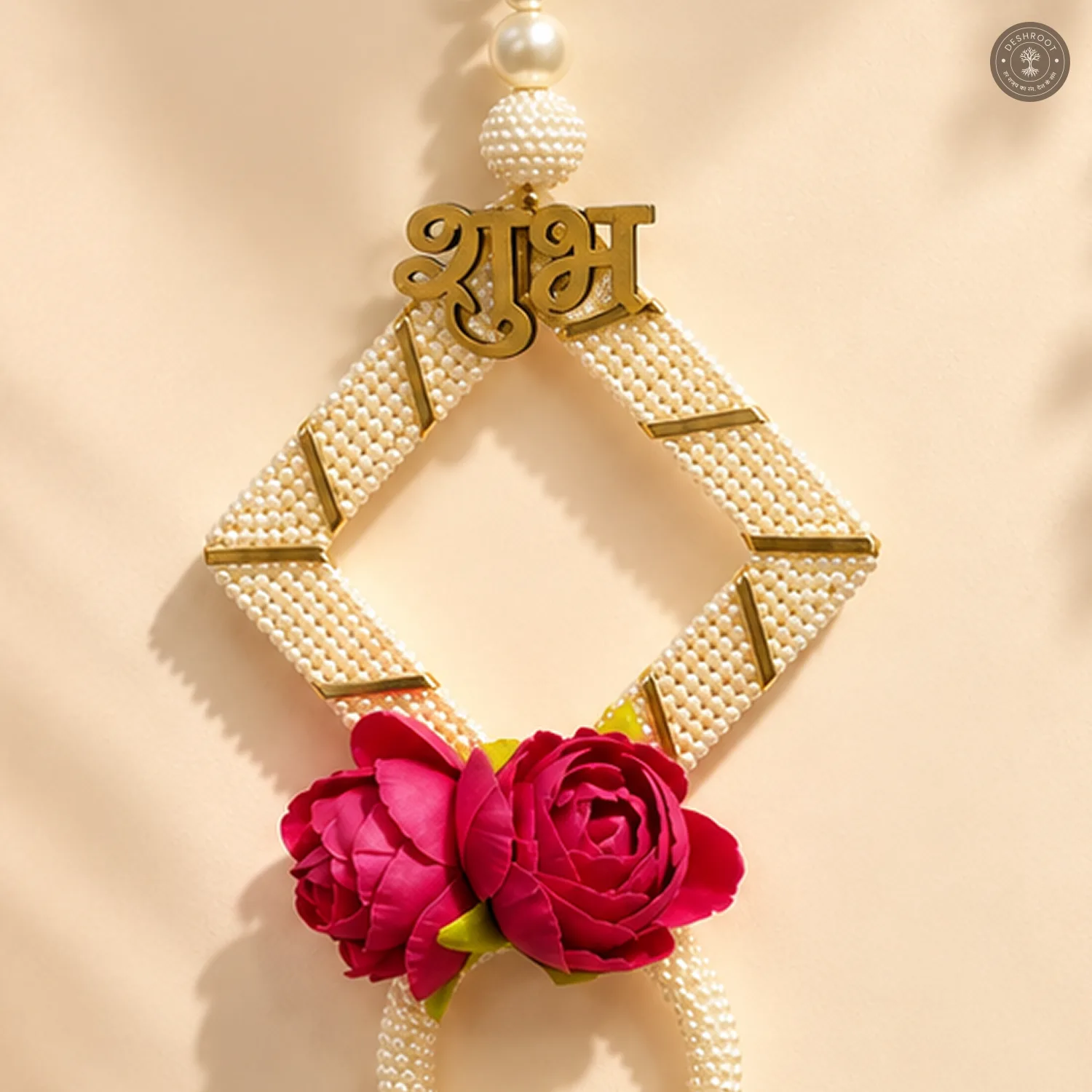 Shubh Labh & Rose Wall Hanging