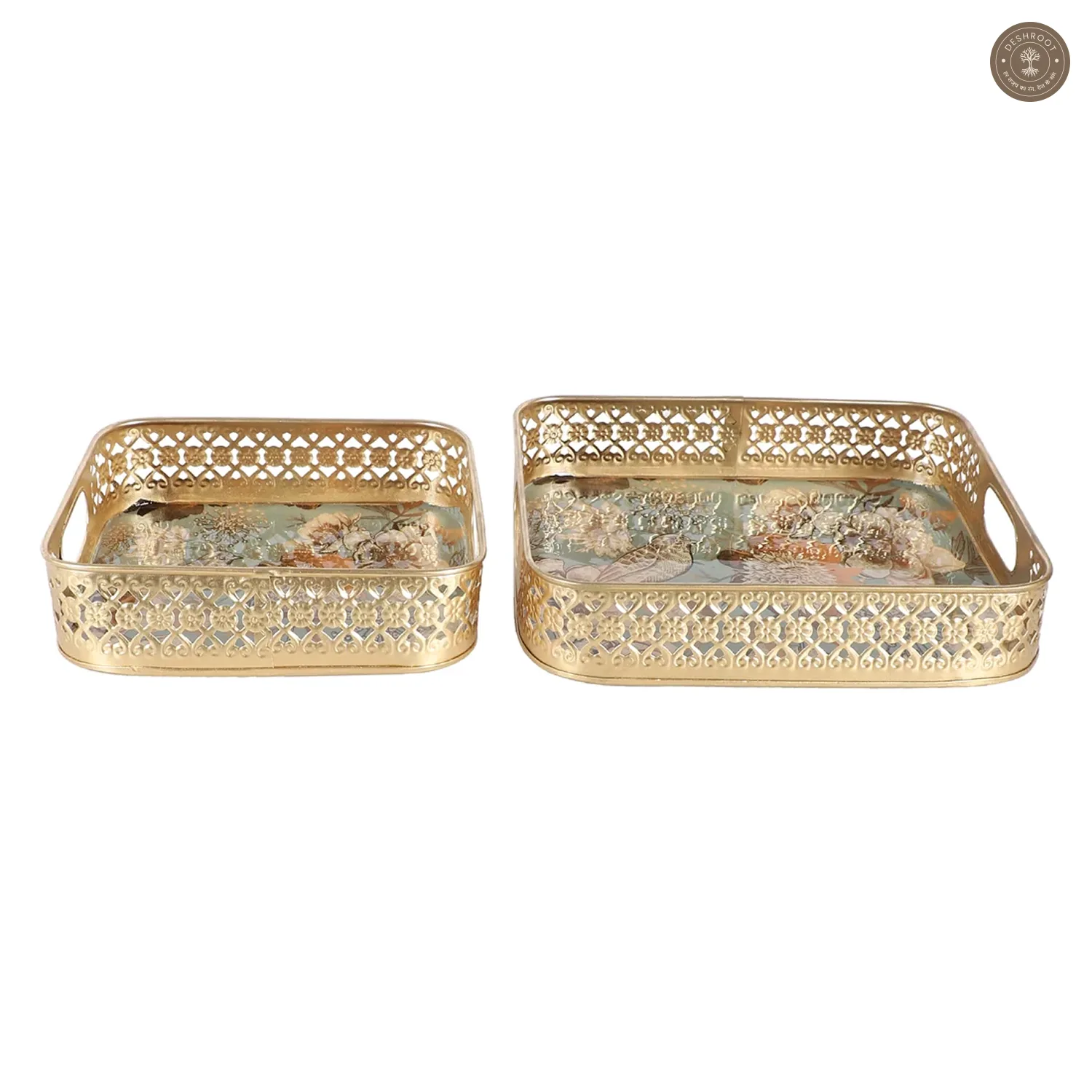 Square FLower Tray Set of 2