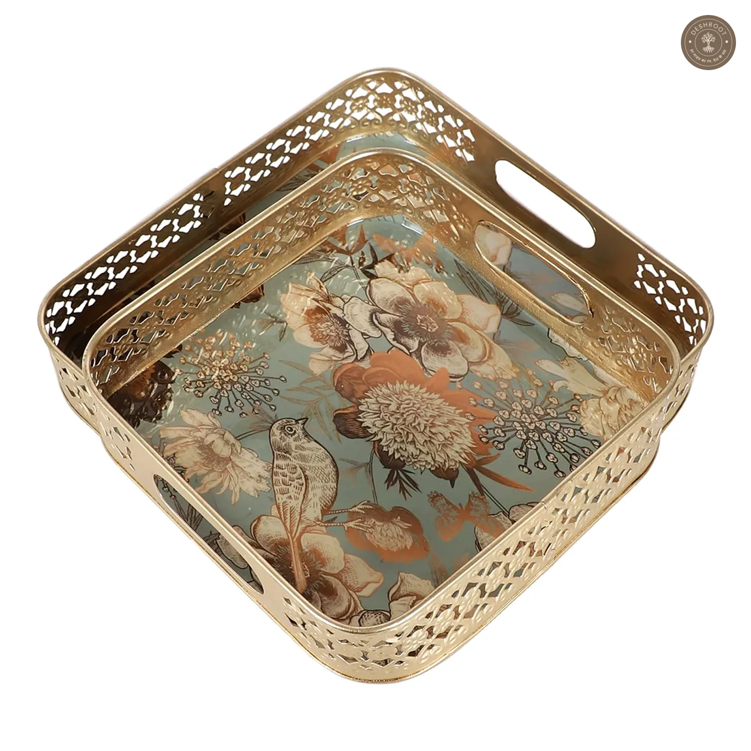 Square FLower Tray Set of 2