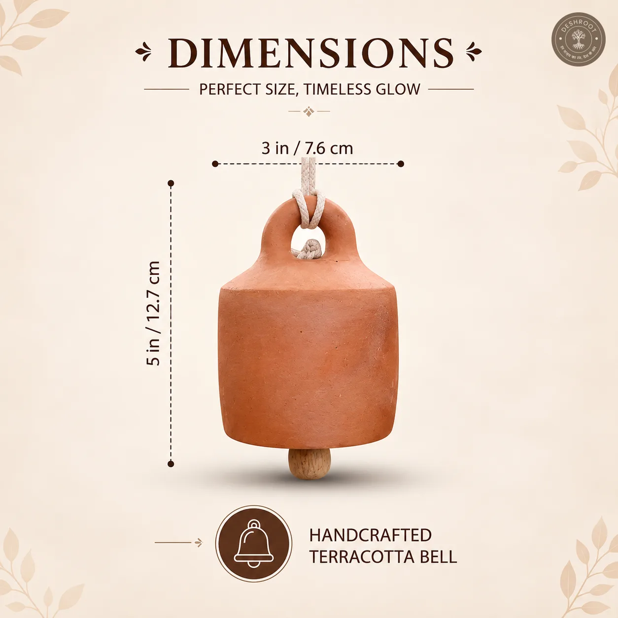 Terracotta Cross Bell