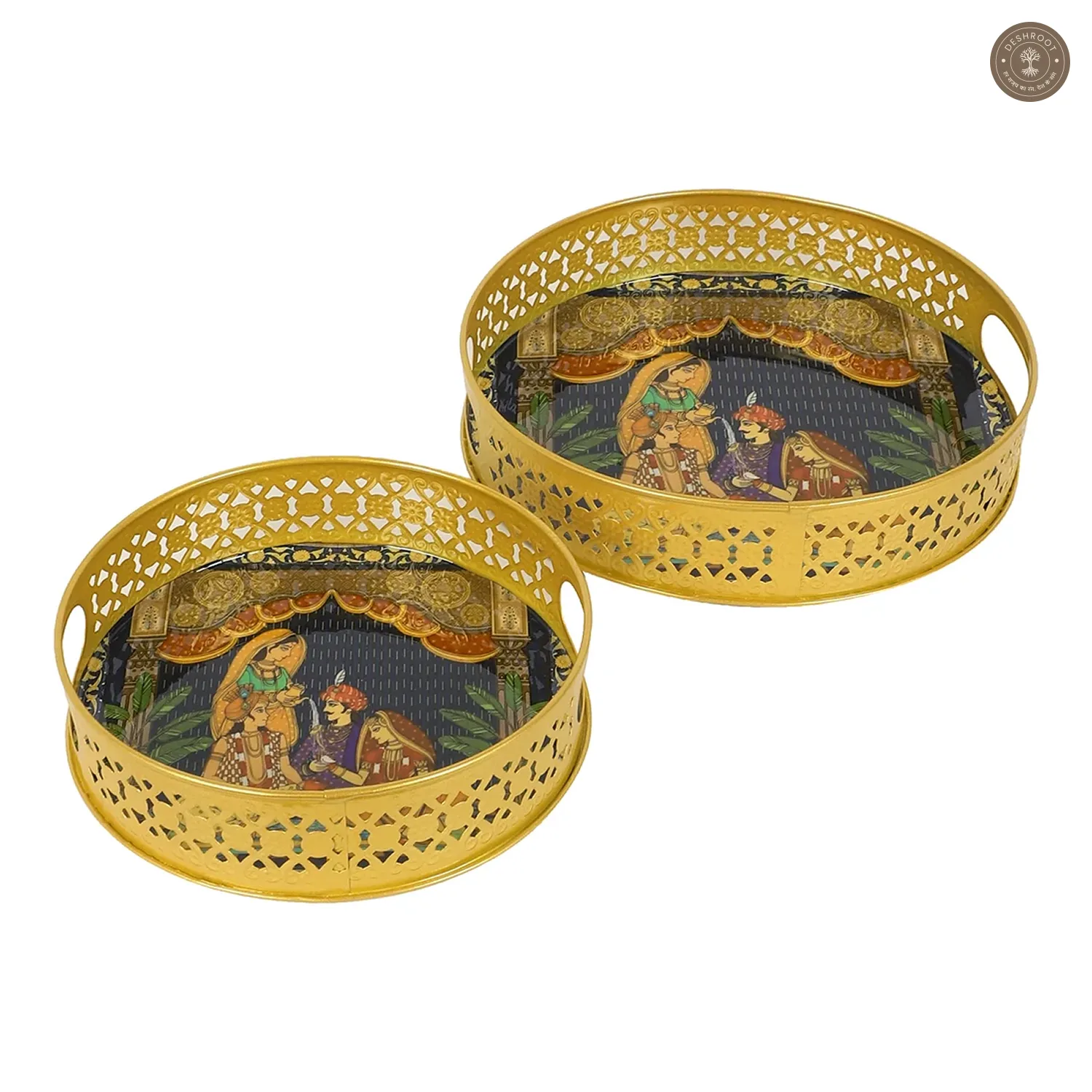 Wedding Design Tray Set of 2