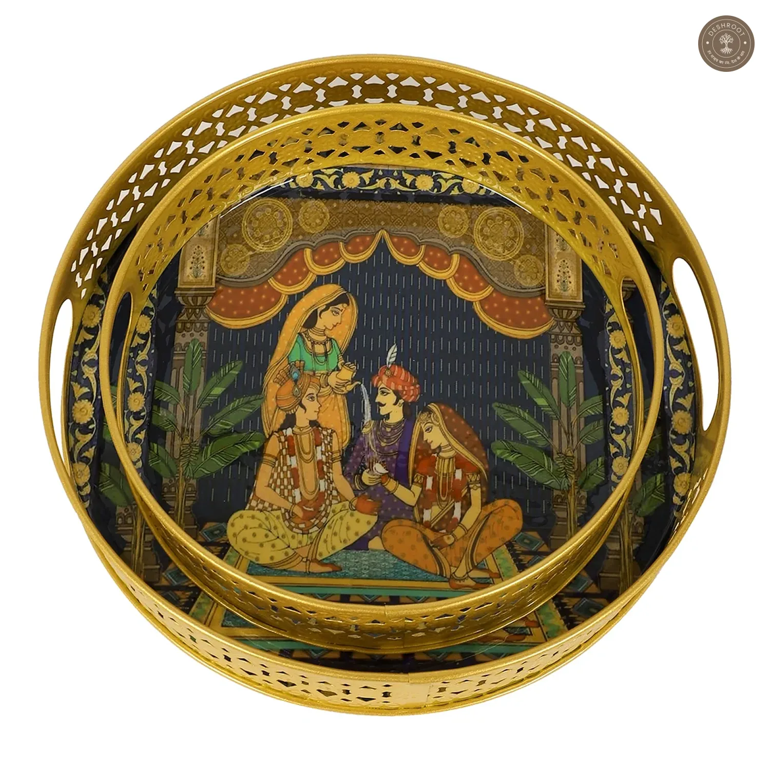 Wedding Design Tray Set of 2