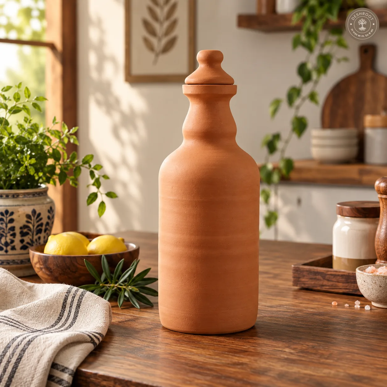 Terracotta Water Bottle – 1.5 L