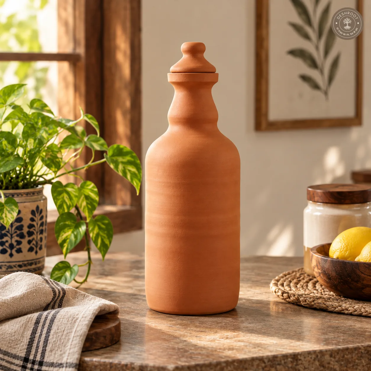Terracotta Water Bottle – 1.5 L